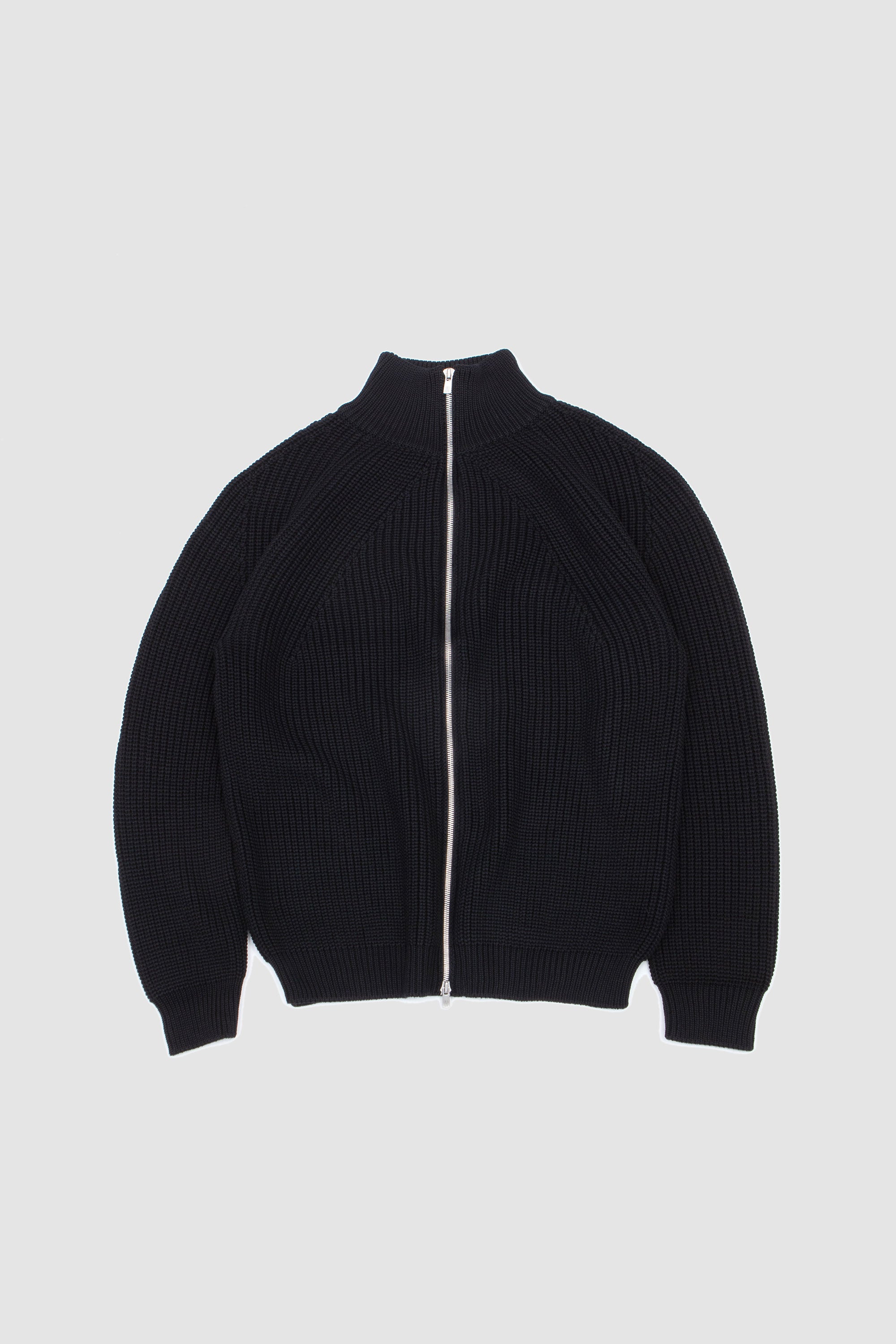 【BATONER】Signature Ds Knit Black Signature Knit Wool Drivers Zip in Navy – Blue Owl Workshop