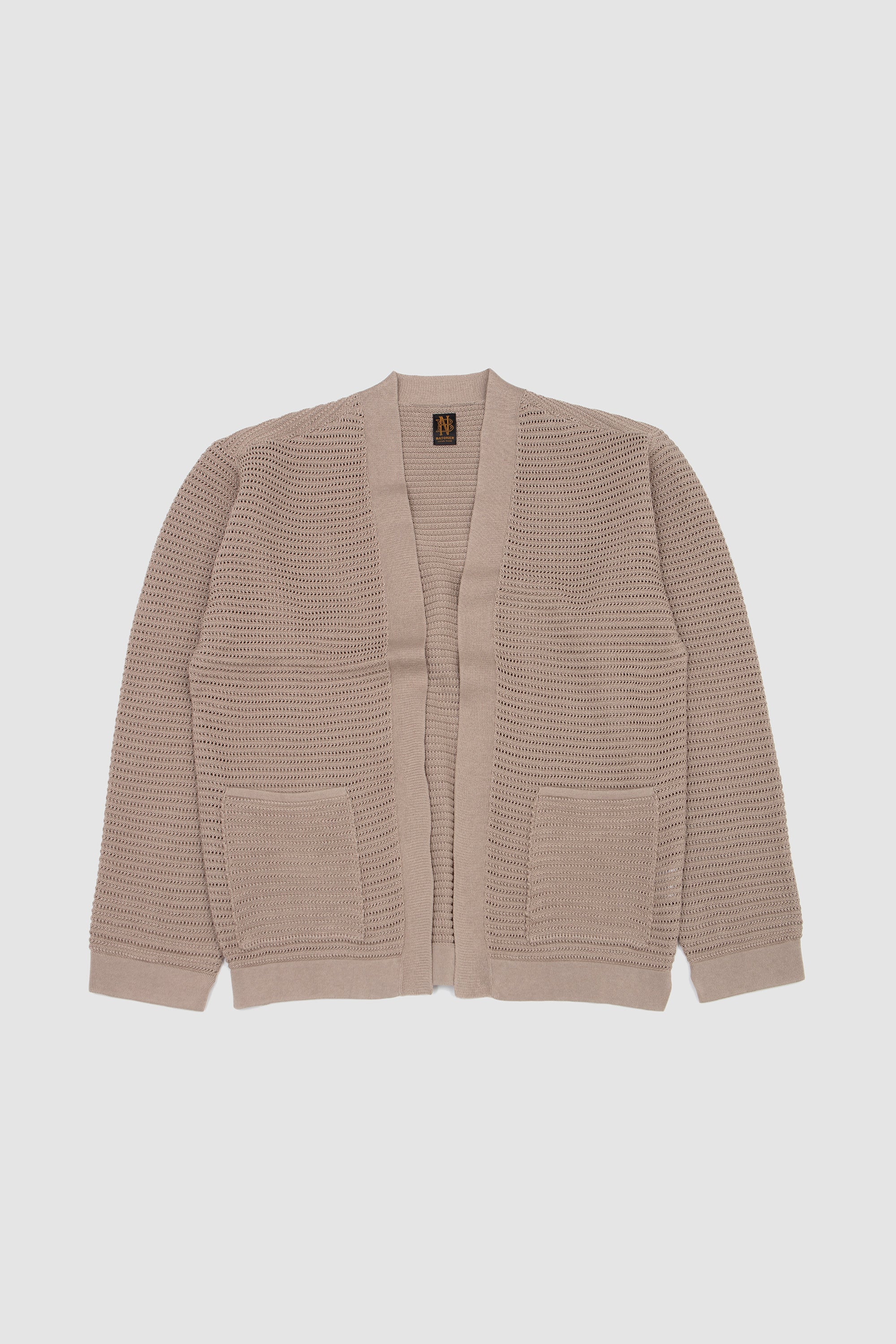 Summer Knit Buttonless Cardigan Beige_1