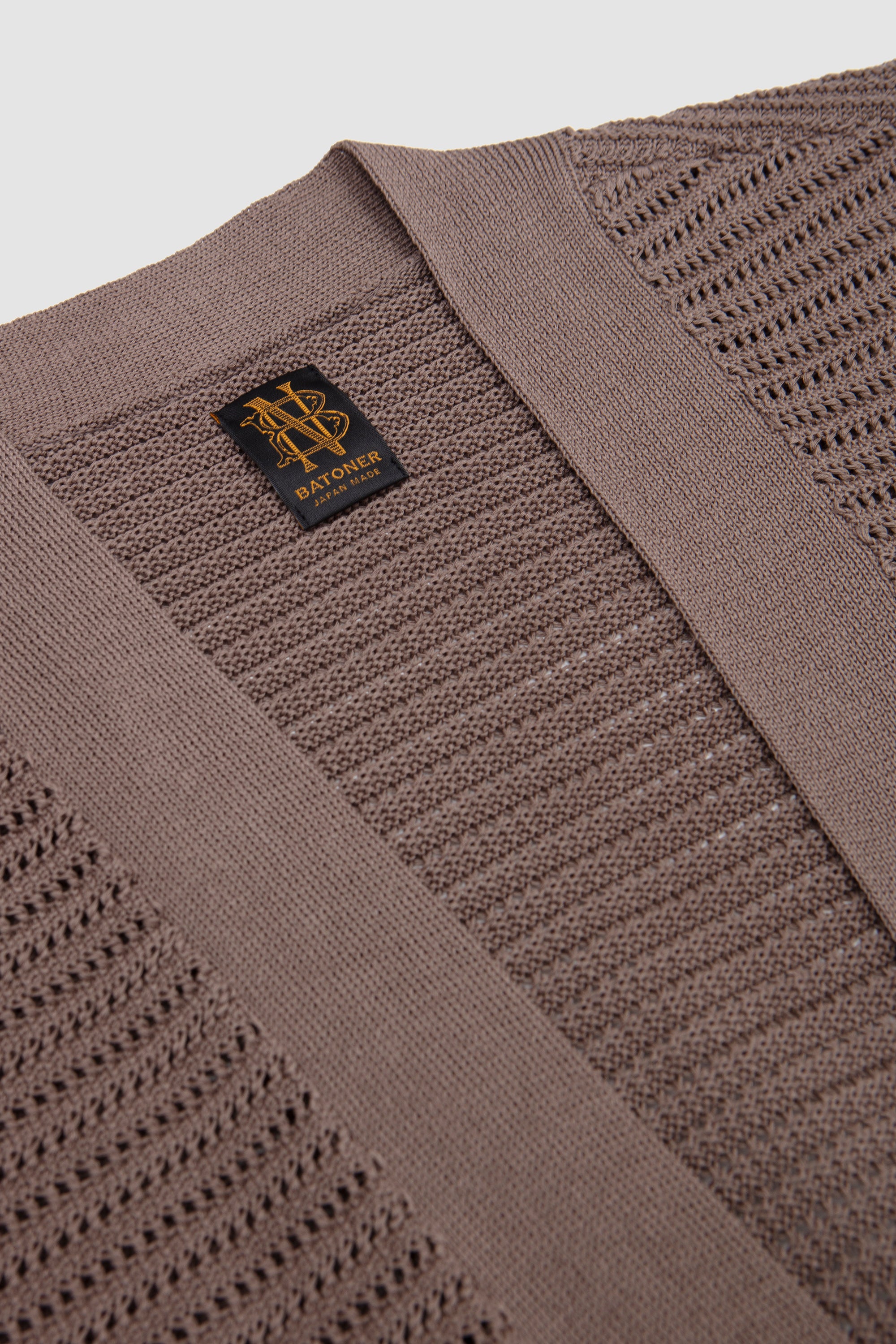 Summer Knit Buttonless Cardigan Brown