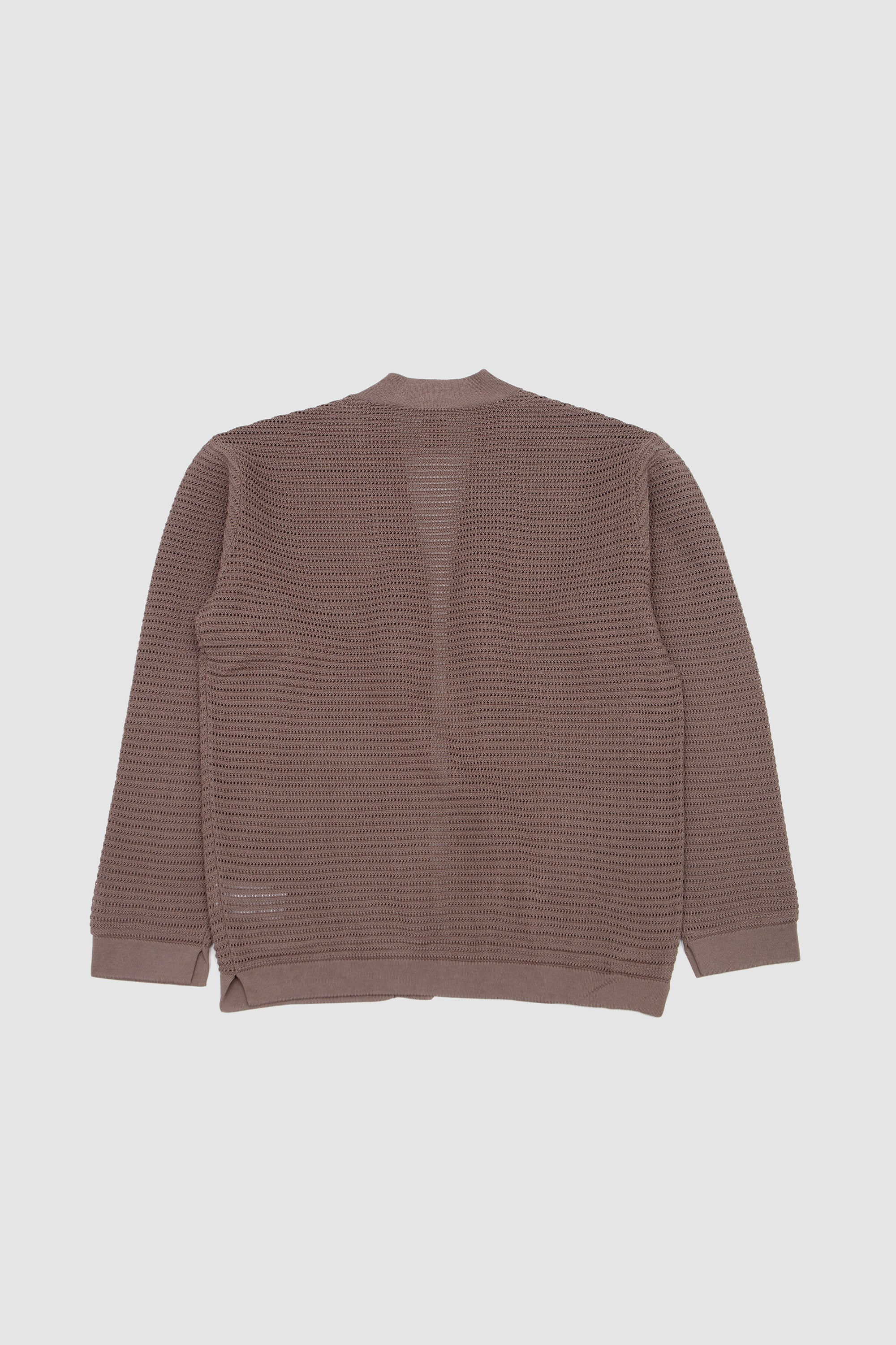 Summer Knit Buttonless Cardigan Brown_4