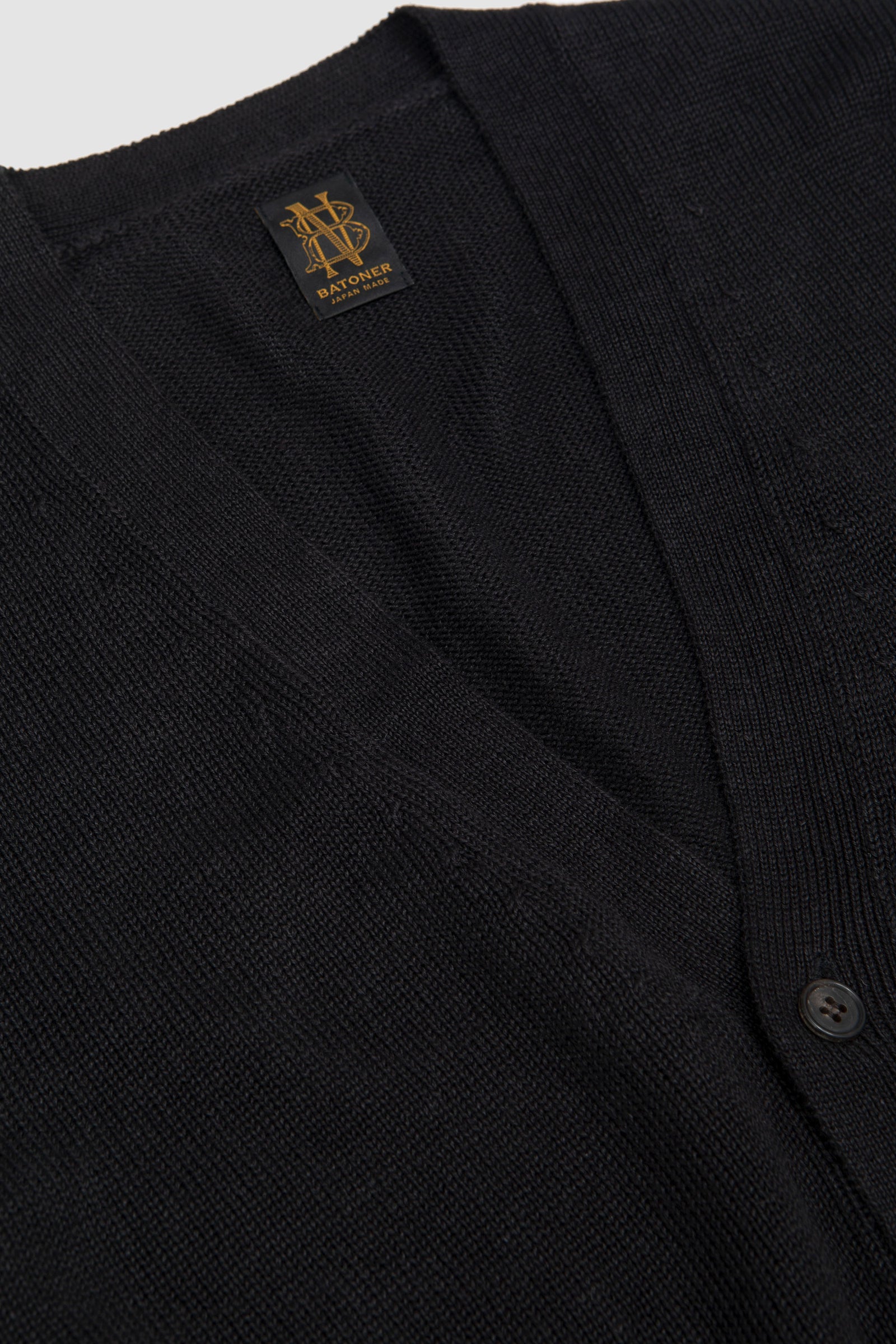 SPORTIVO STORE_Washed High Count Linen V Cardigan Black_3