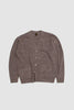SPORTIVO STORE_Washed High Count Linen V Cardigan Brown
