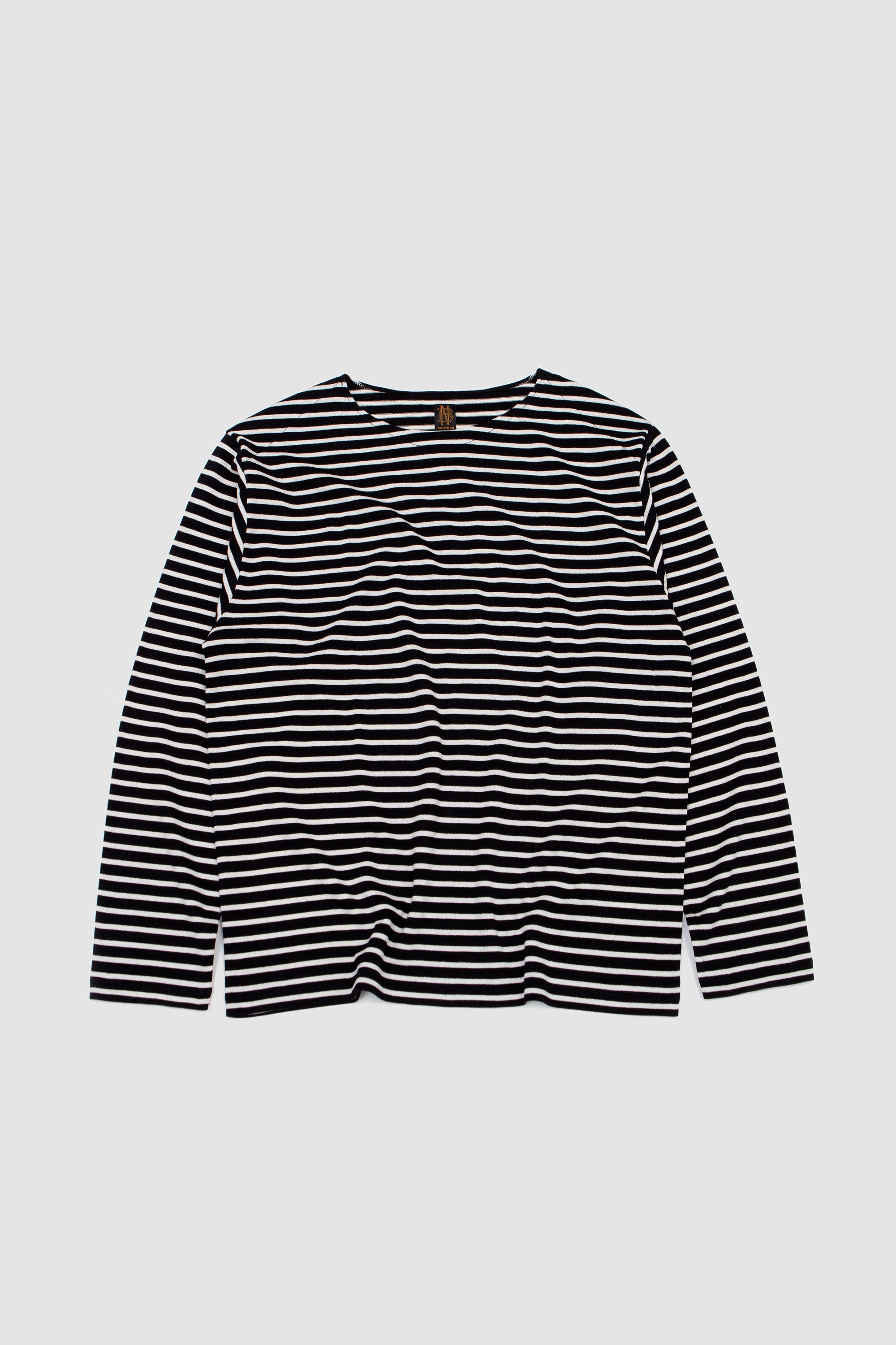Washi Basque Shirt Black/ Ivory_1