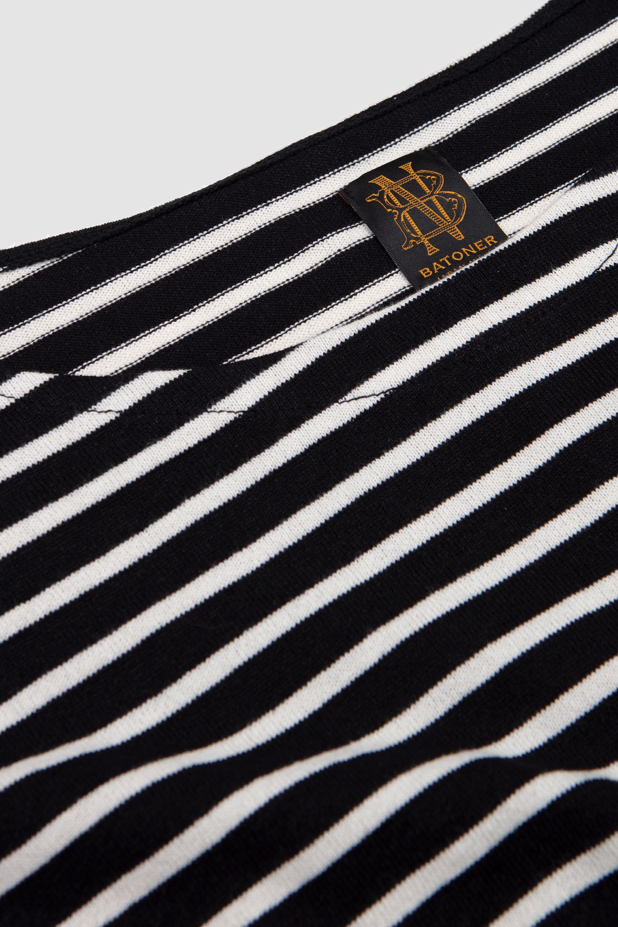 Washi Basque Shirt Black/ Ivory