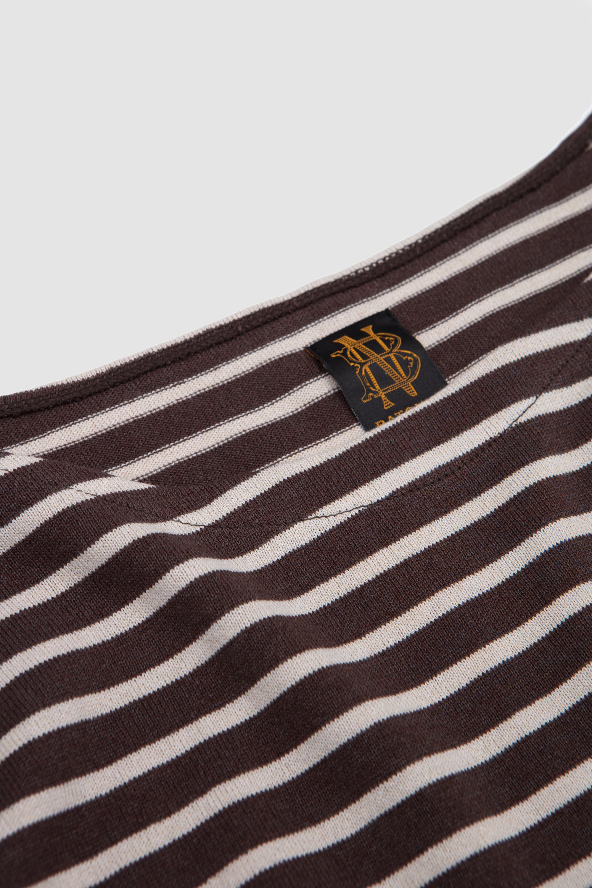 Washi Basque Shirt Brown/ Beige
