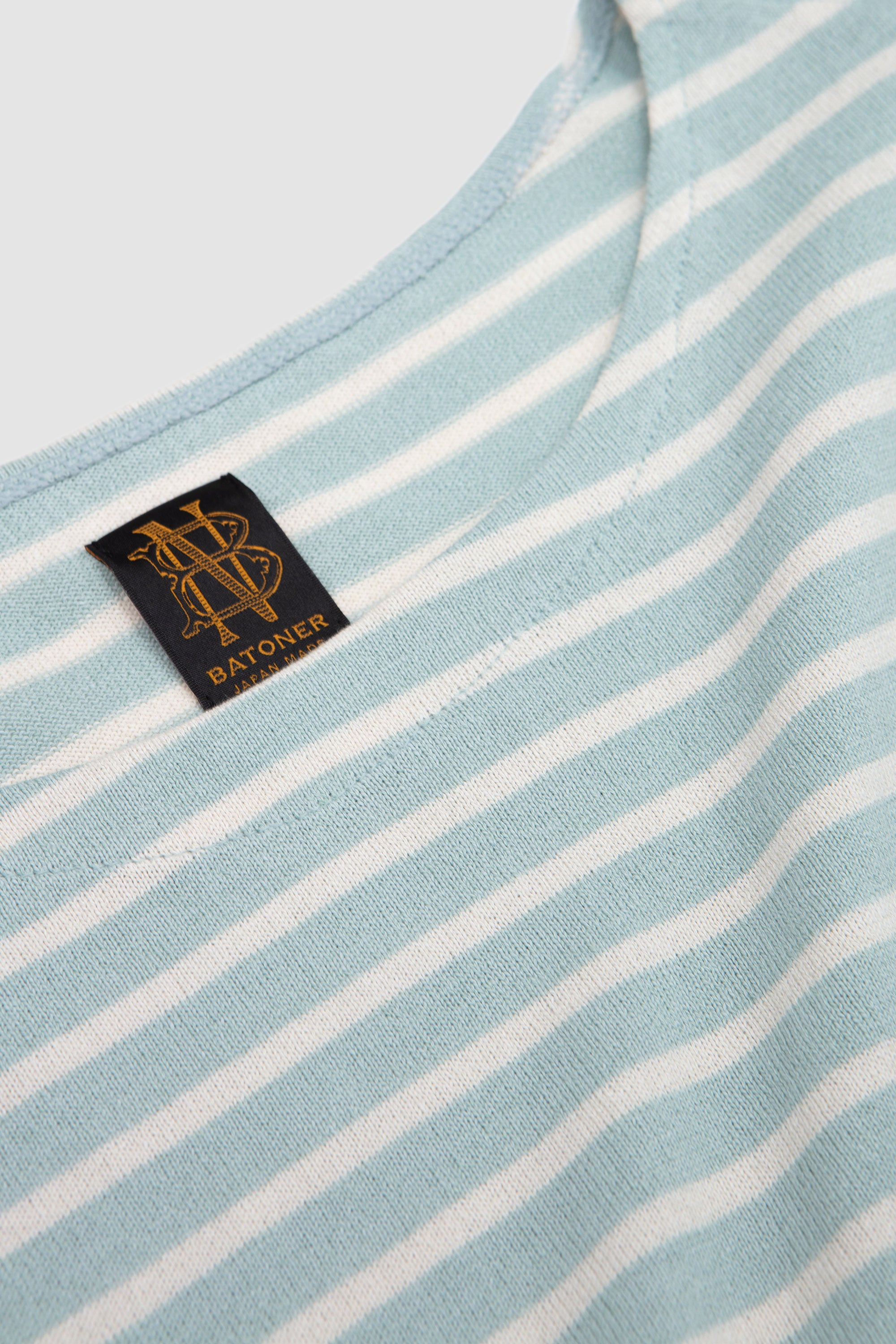 Washi Basque Shirt Mint/ Ivory