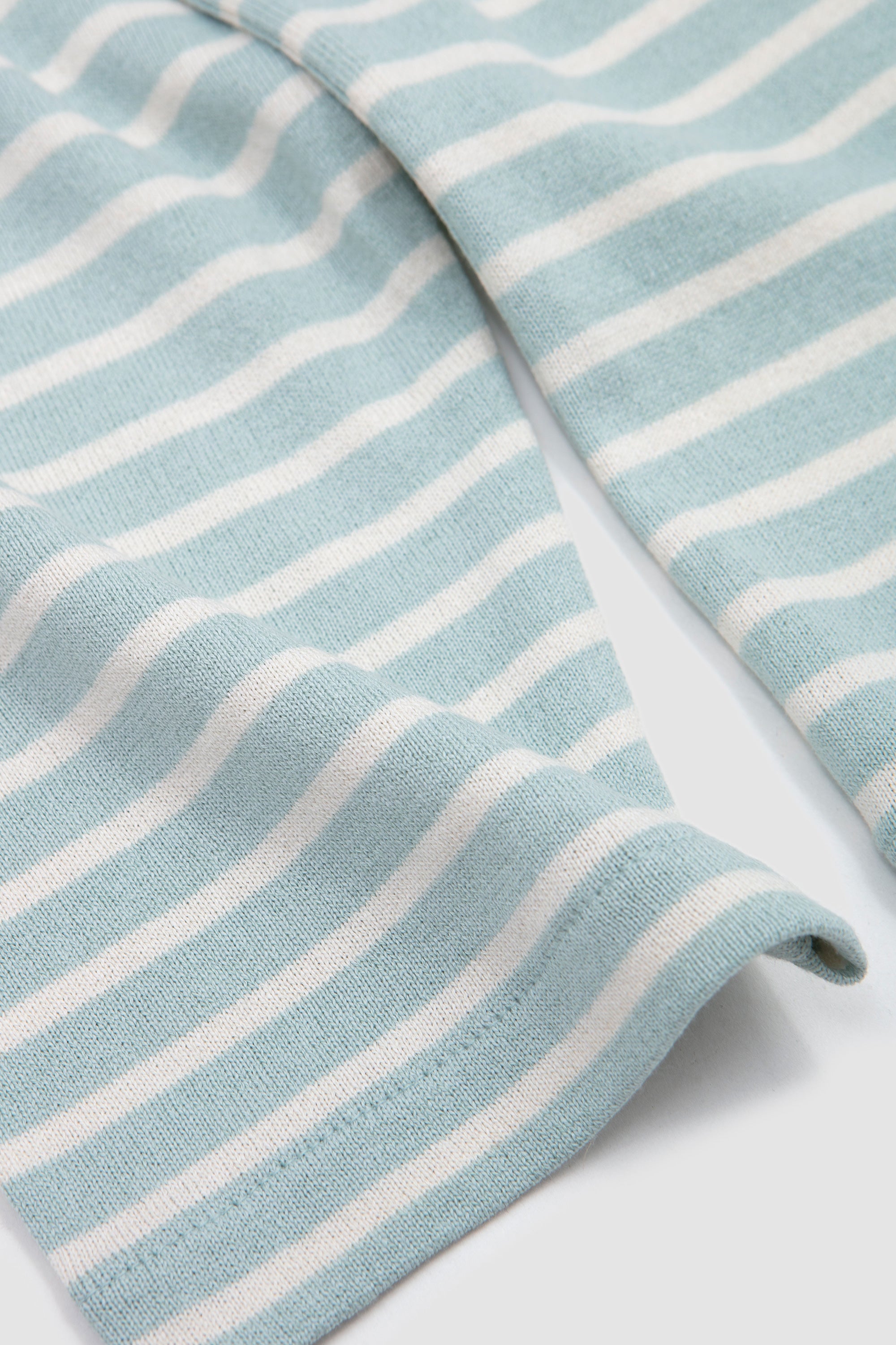 Washi Basque Shirt Mint/ Ivory