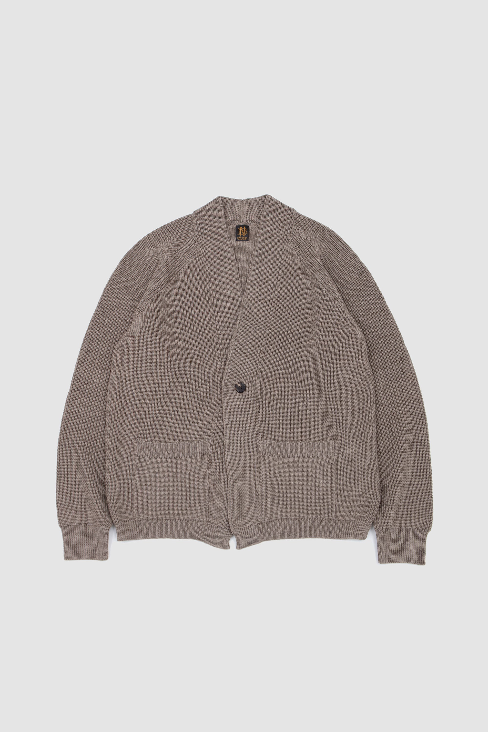 Waso 1Button Cardigan Merange Brown