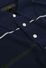 SPORTIVO STORE_14 Gauge Raglan Sleeve Knit Polo Shirt Navy_3