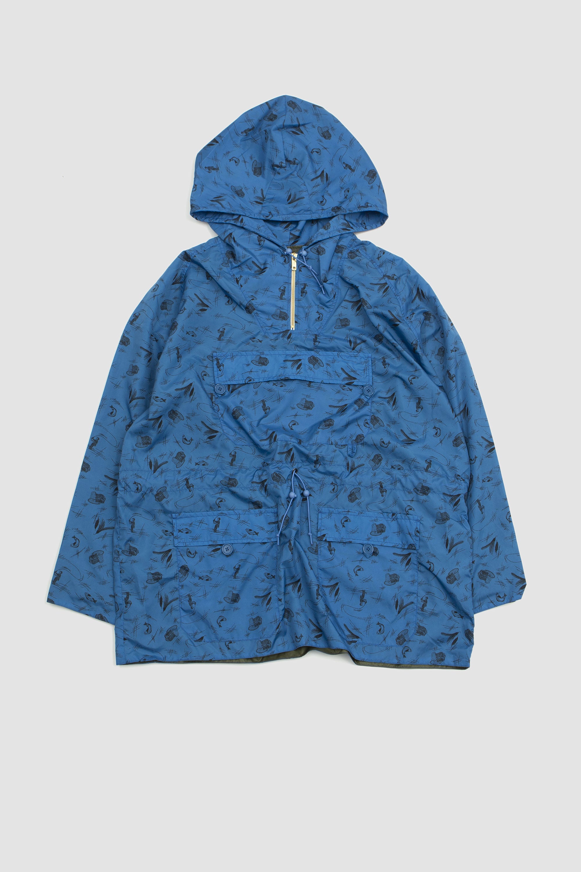 Nylon Print Eurosport Anorak Blue_1