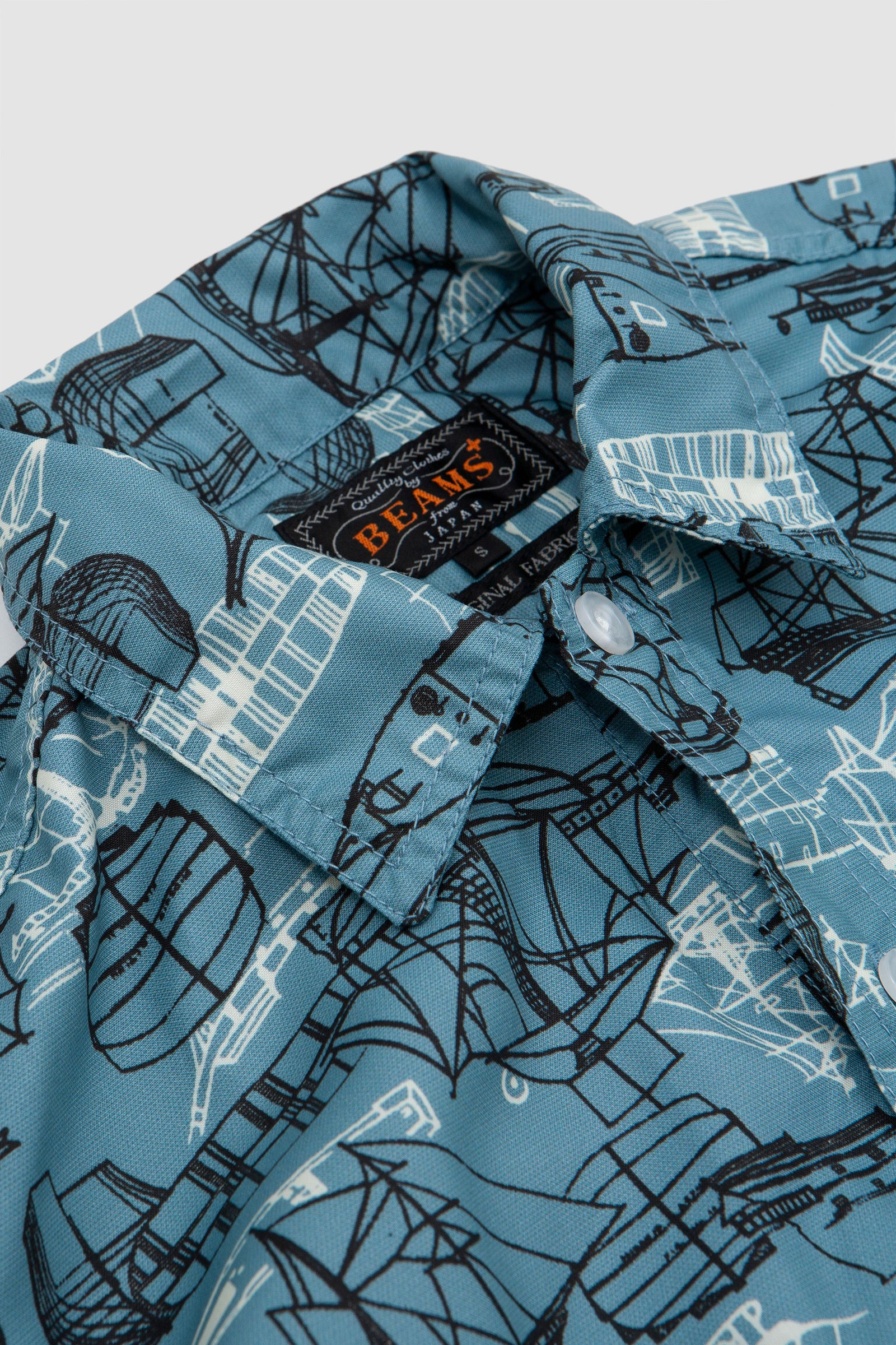 SPORTIVO STORE_II Polyester Print Adventure Shirt Sax_3
