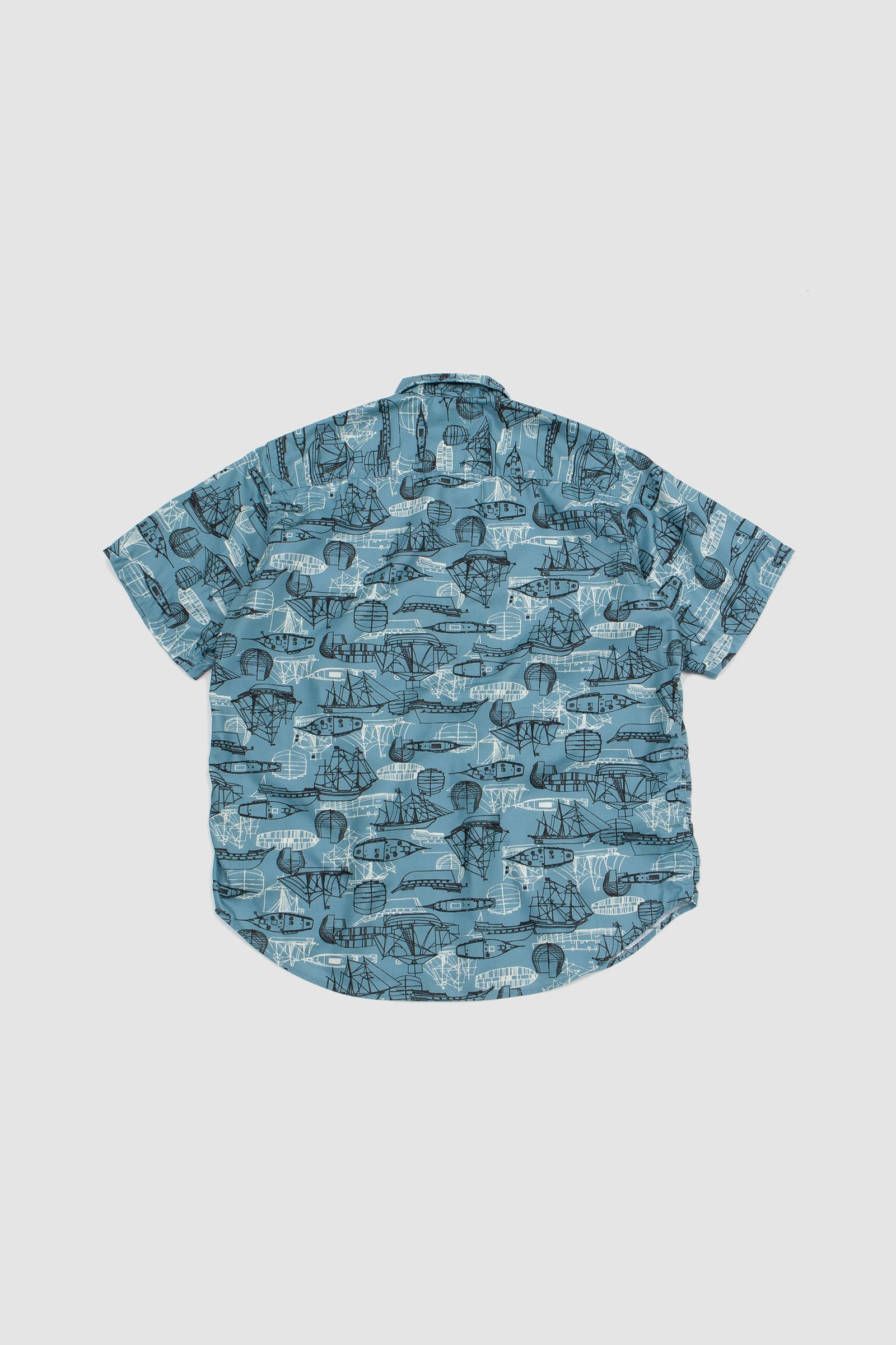 SPORTIVO STORE_II Polyester Print Adventure Shirt Sax_5