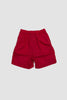 SPORTIVO STORE_One Pleat Athletic Shorts Red_5