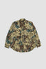 SPORTIVO STORE_Polyester Camouflage Jacquard Adventure Shirt Olive
