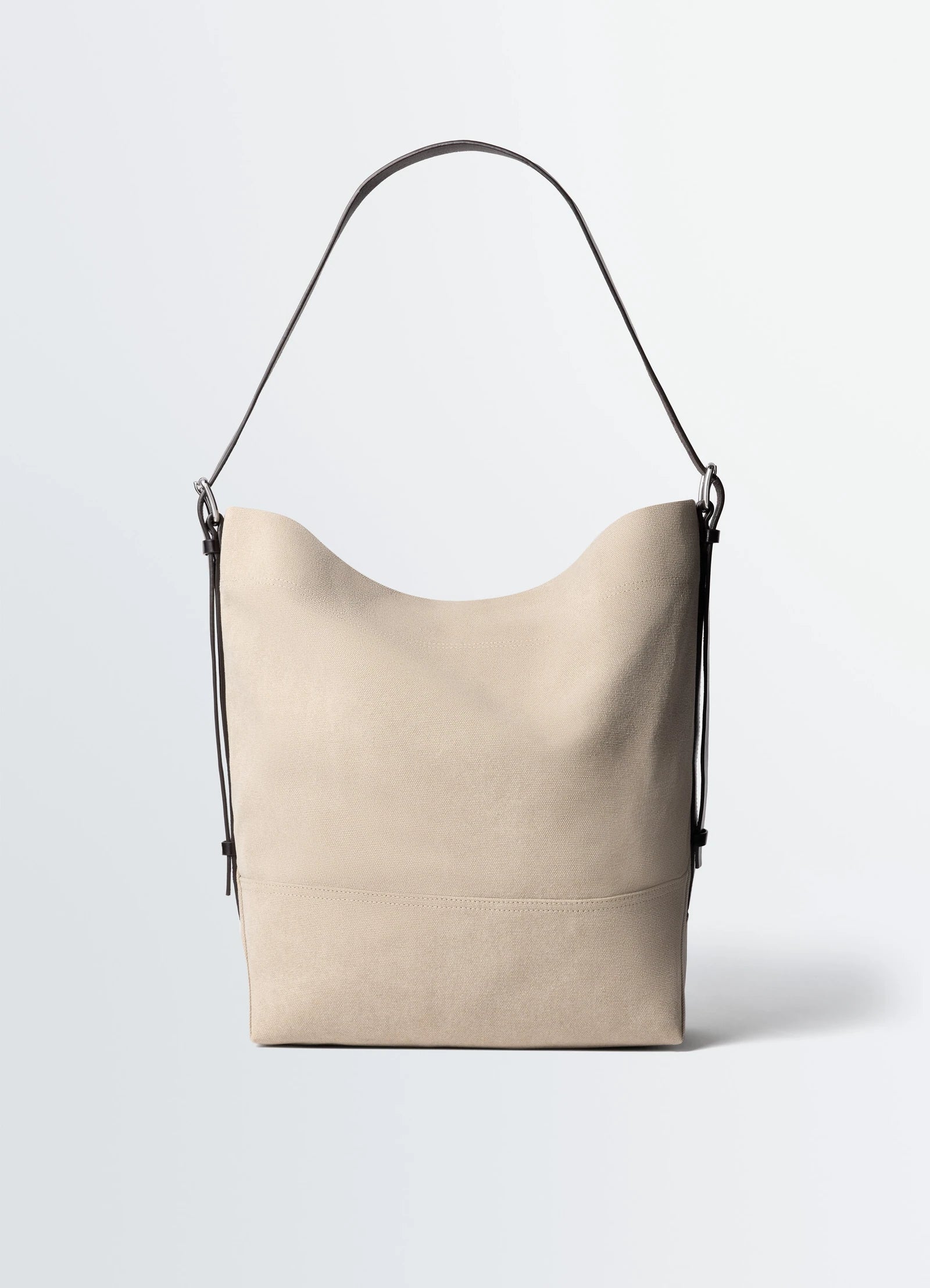 Belted Tote Bag Dark Linen_4