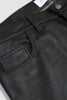 SPORTIVO STORE_5 Pocket Distress Leather Trousers Black_7