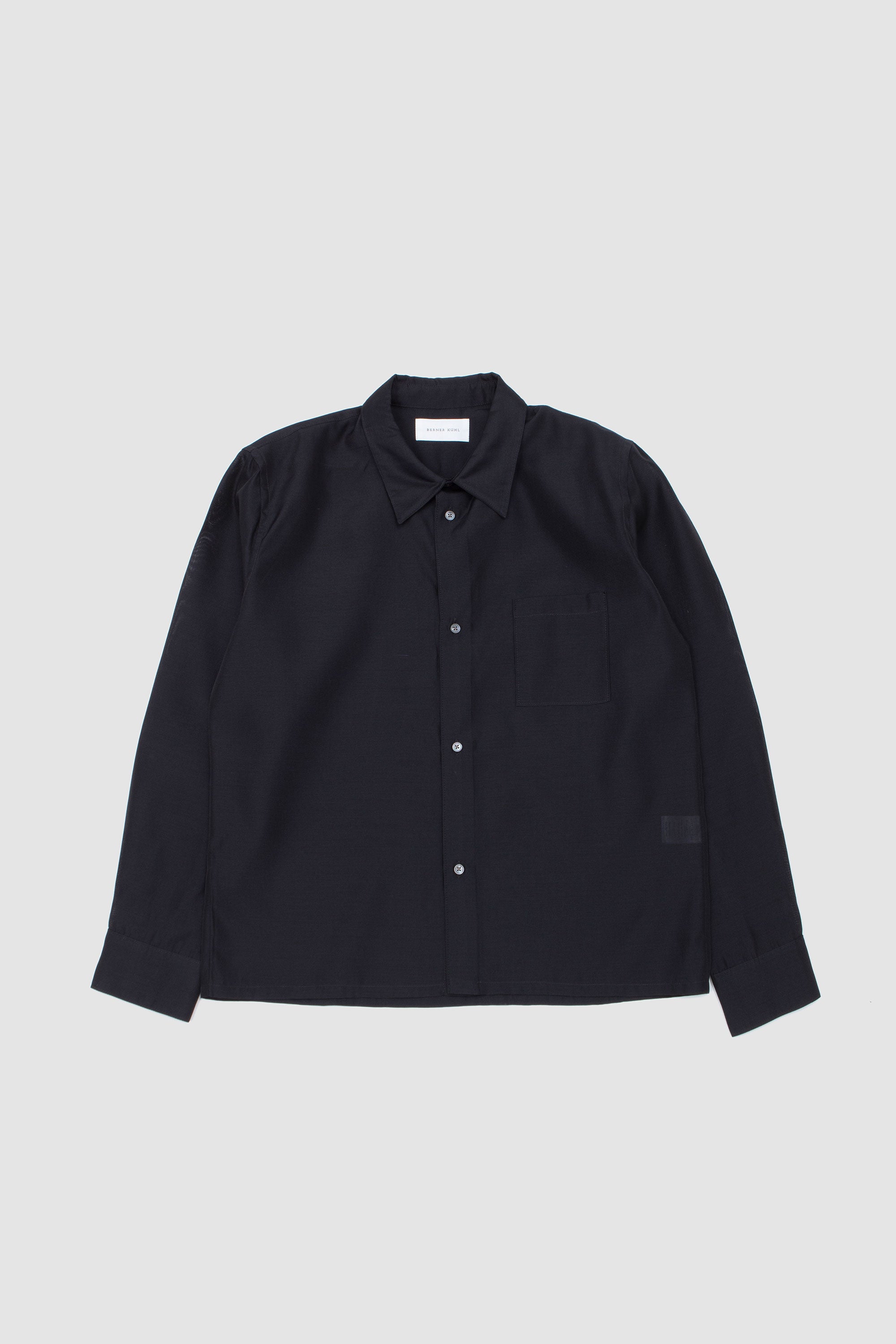 Dinner Shirt Open Charcoal