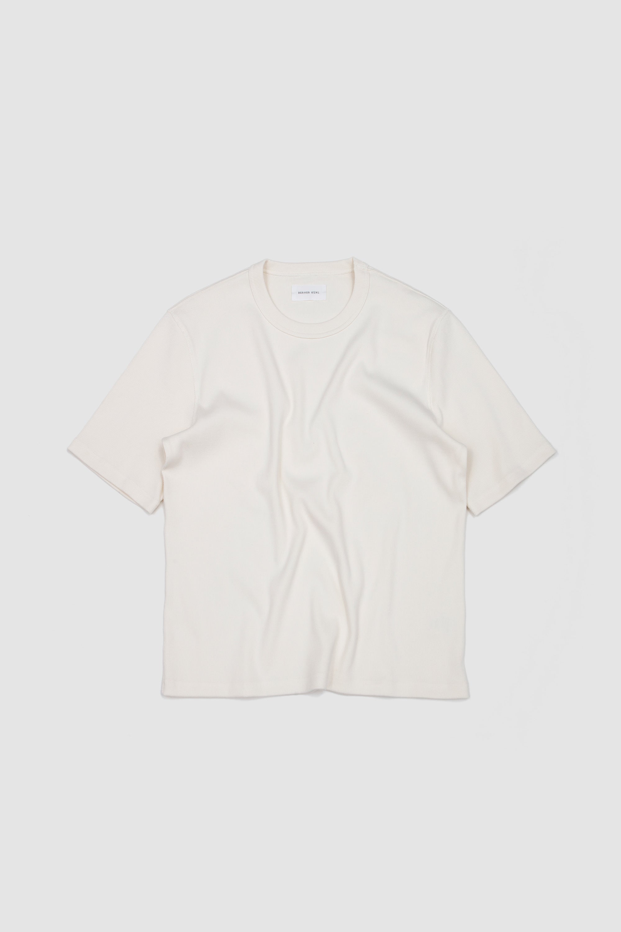 Gym Tee Cotton Rib Chalk