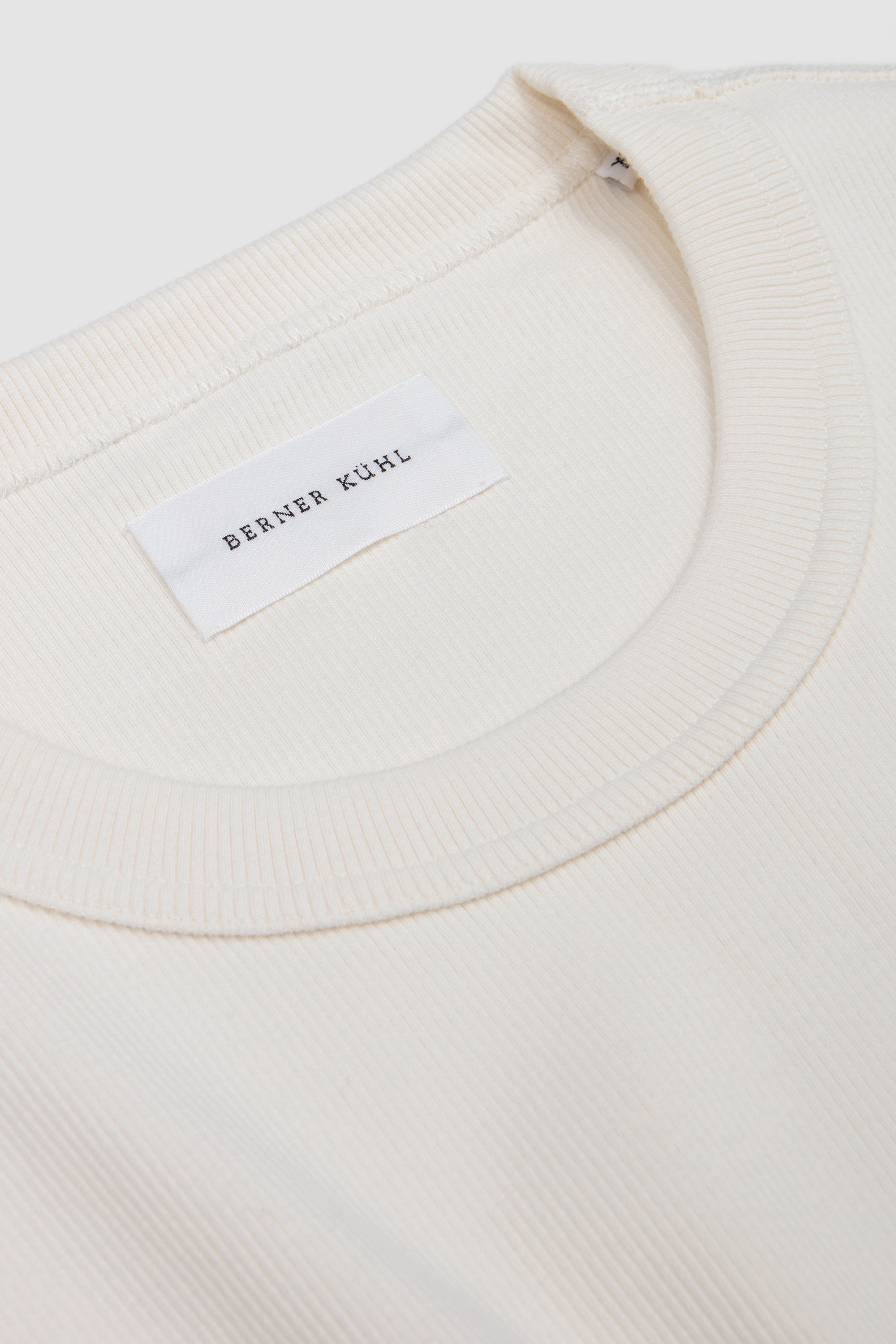 Gym Tee Cotton Rib Chalk