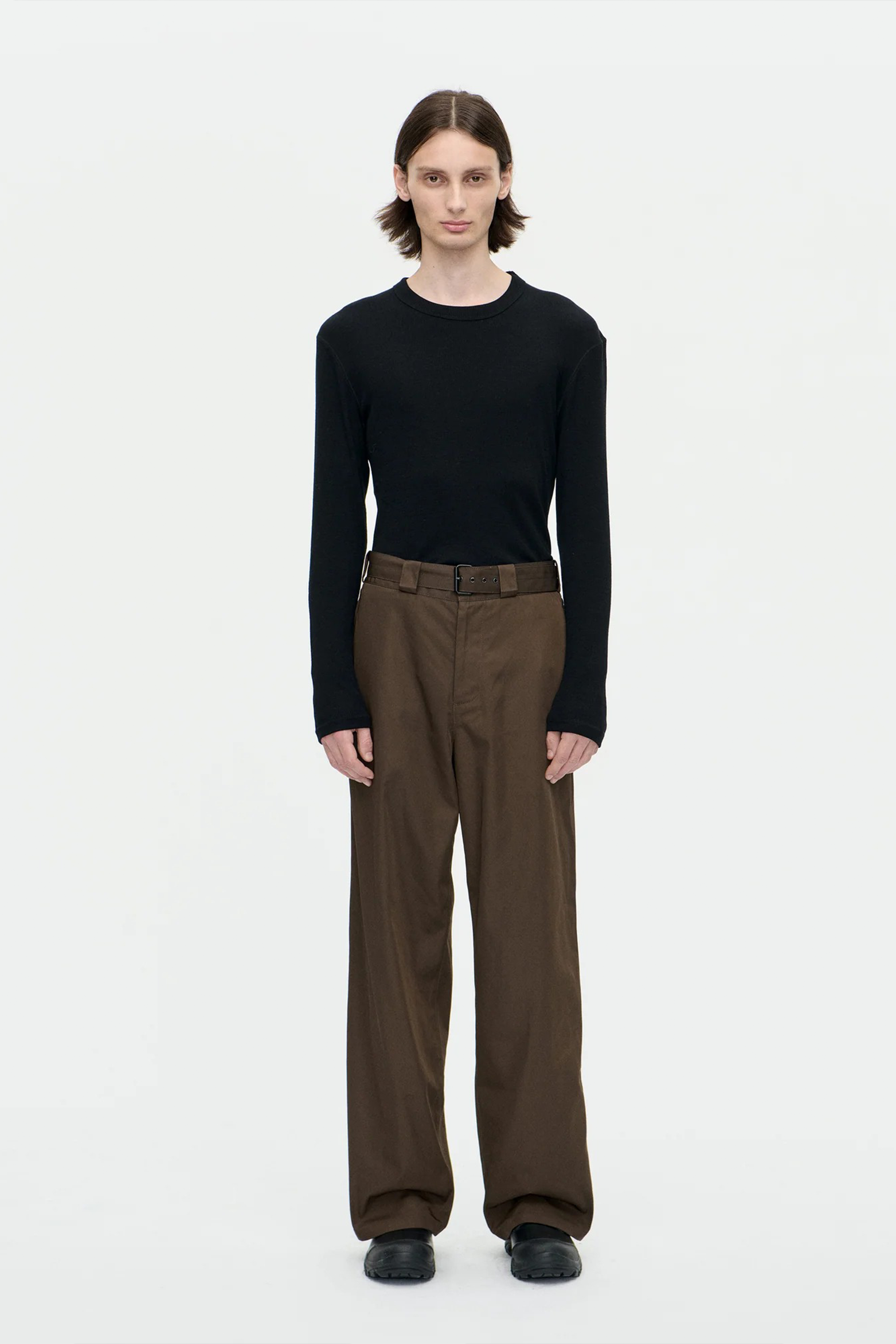 Memory Belt Trouser Chocolate