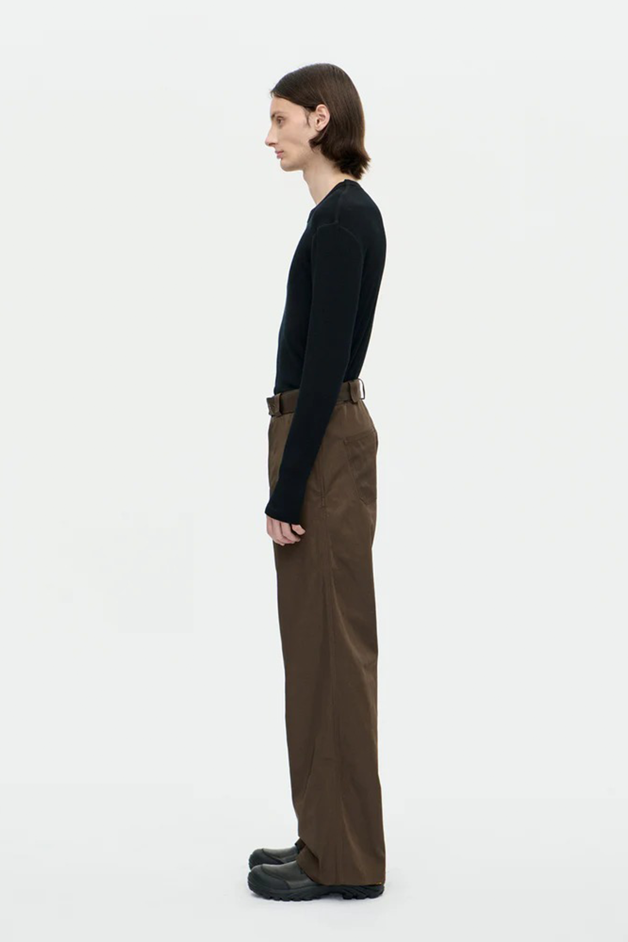 Memory Belt Trouser Chocolate