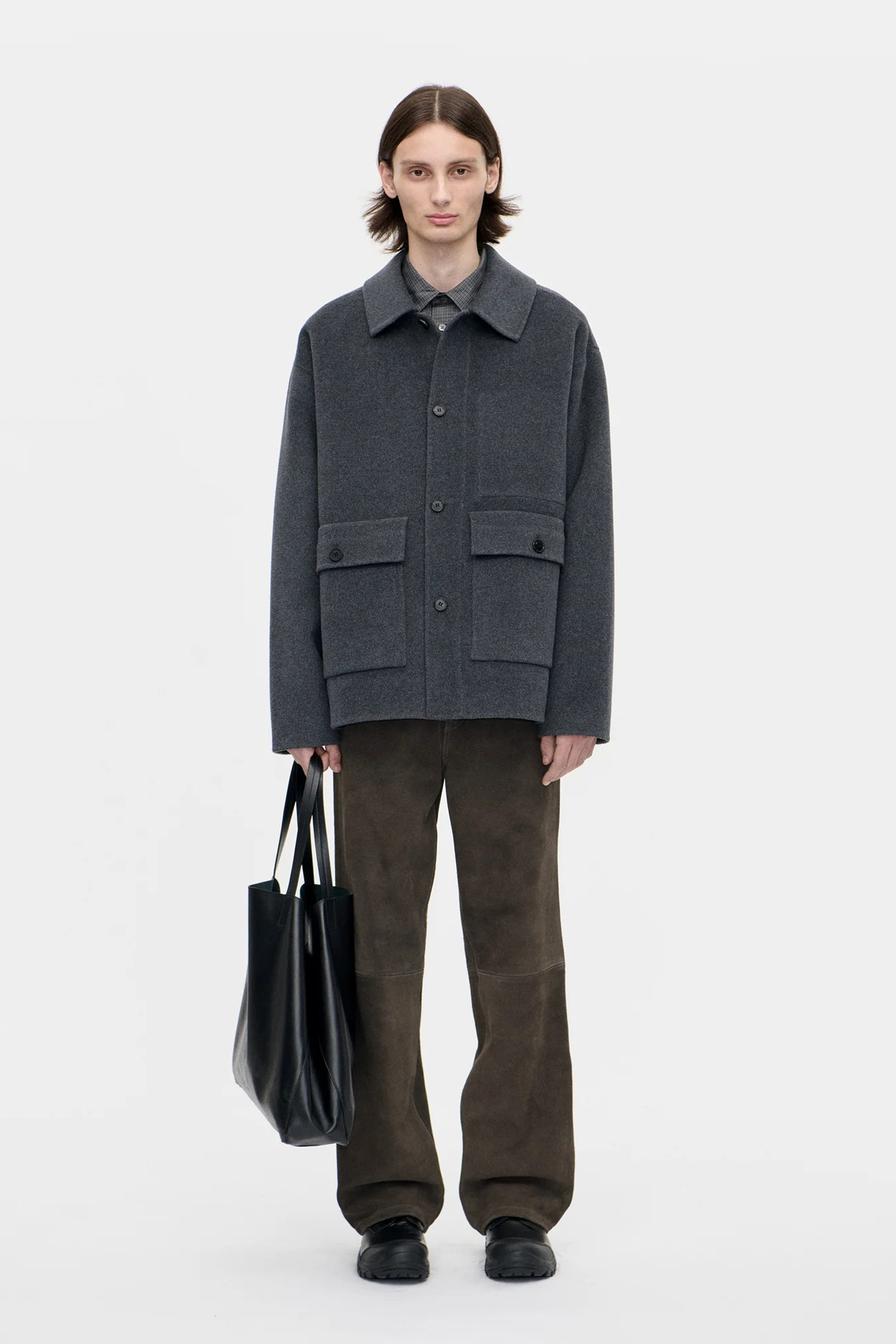 Naval Jacket Woolcash Charcoal