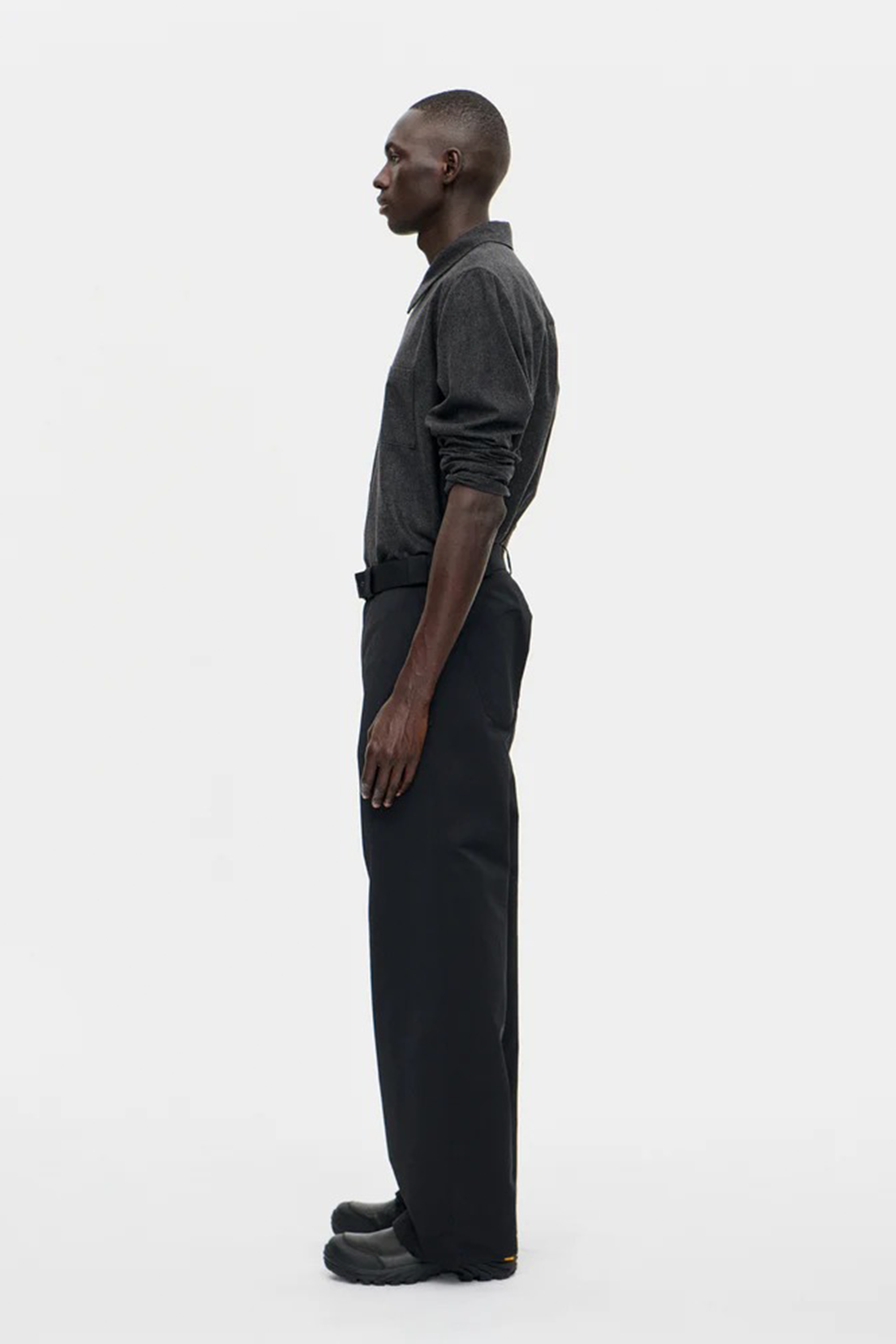 Ottoman Belt Trouser Black