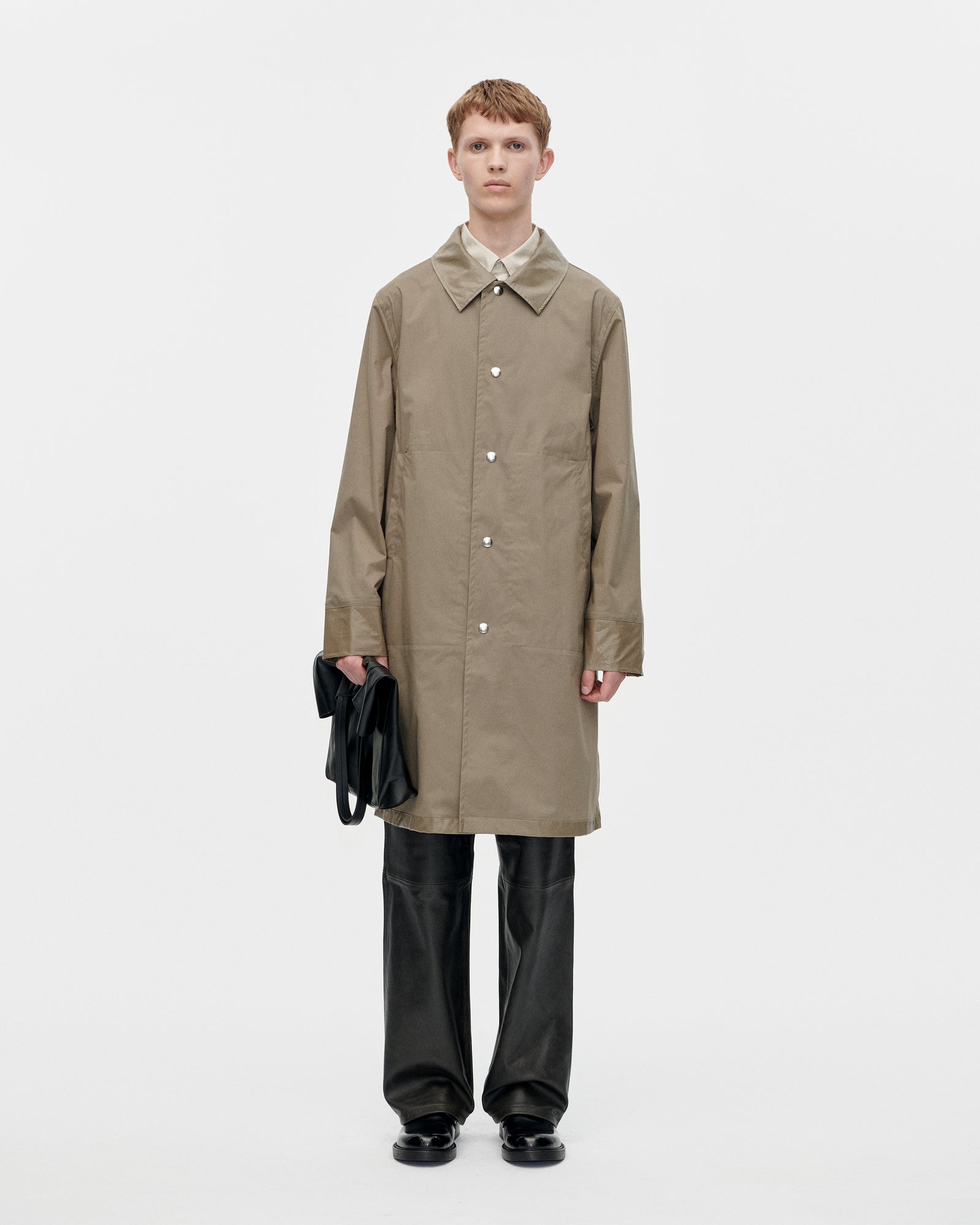 Raincoat Coated Dark Olive_1