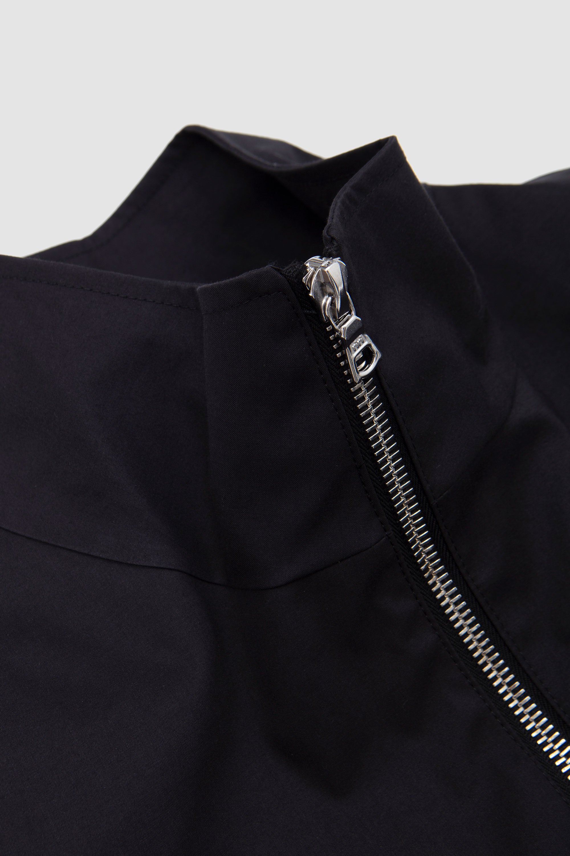 Rubber Zip Smock Hancock Black