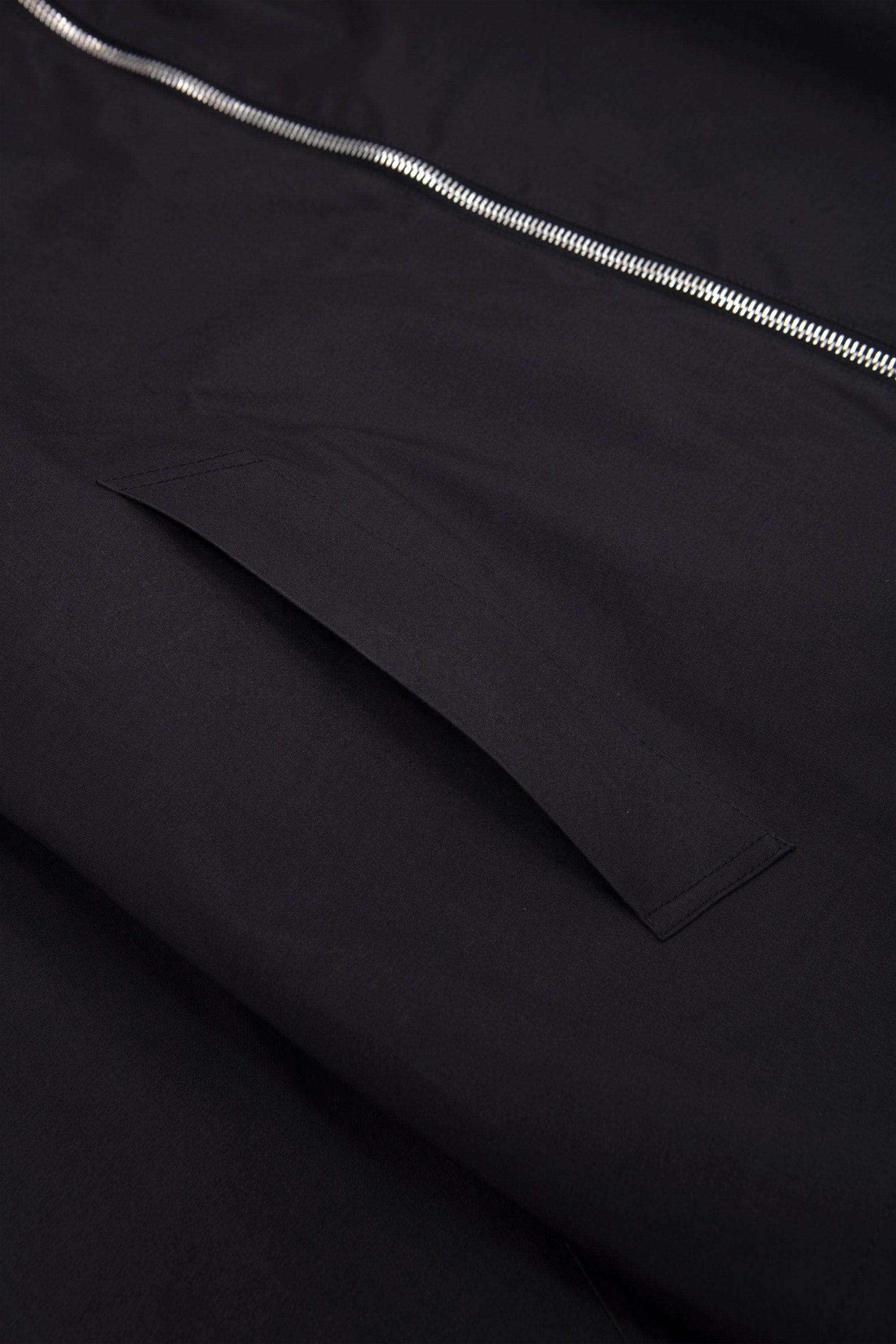 Rubber Zip Smock Hancock Black