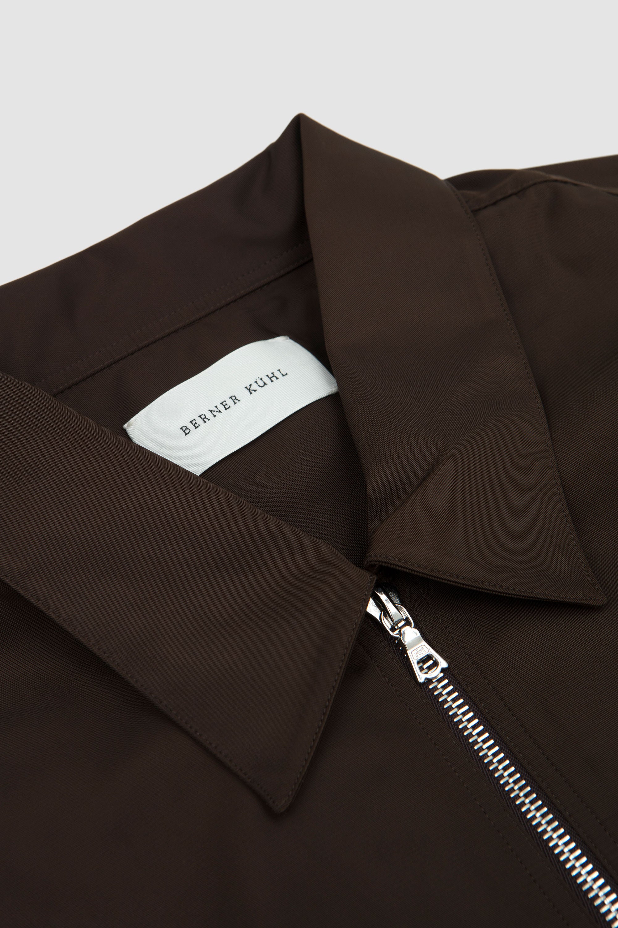 Shrunk Zip Shirt Memory Chocolate