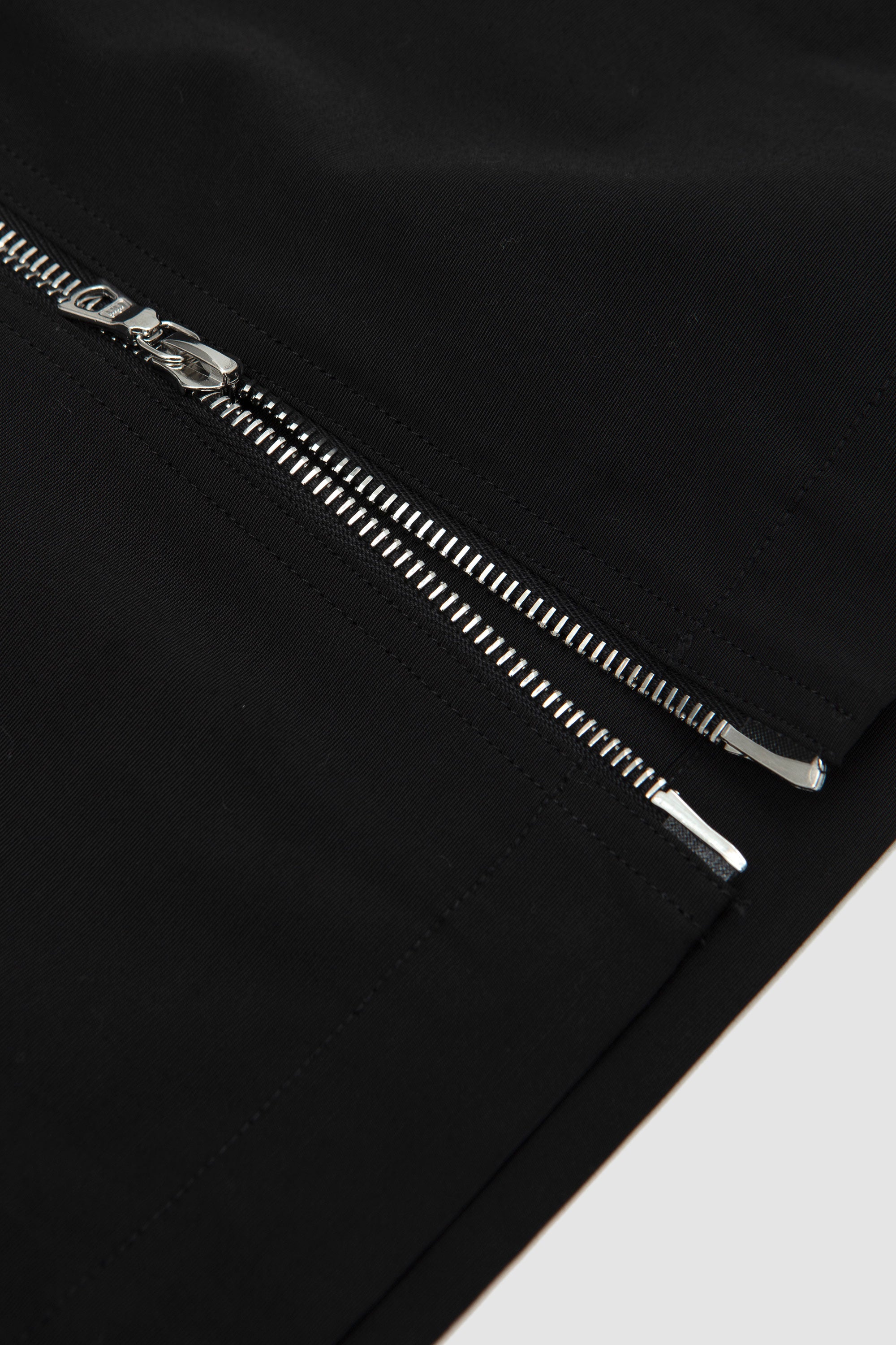 Shrunk Zip Shirt Ottoman Black