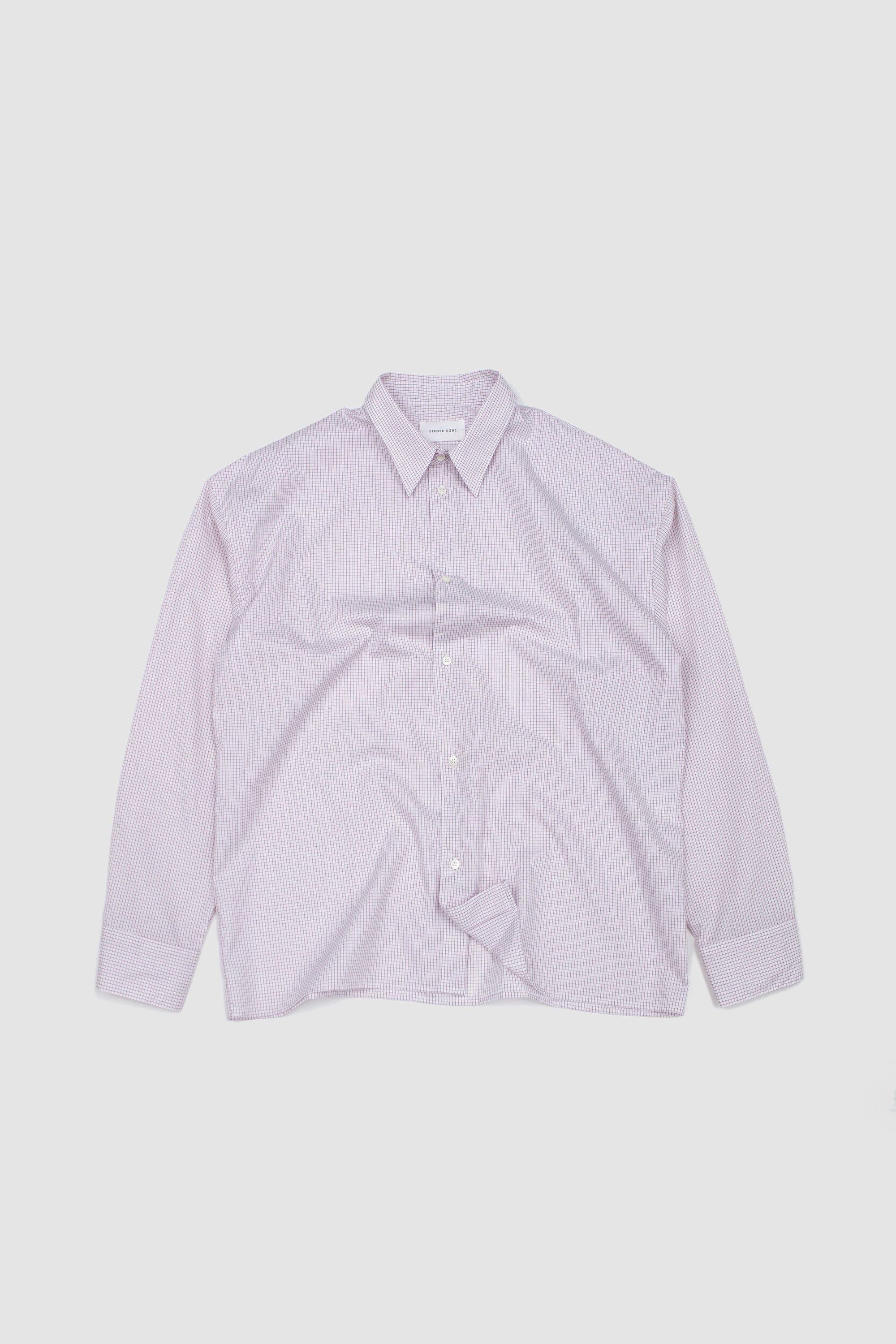 Sleepy Shirt Luxor Maroon Check_1