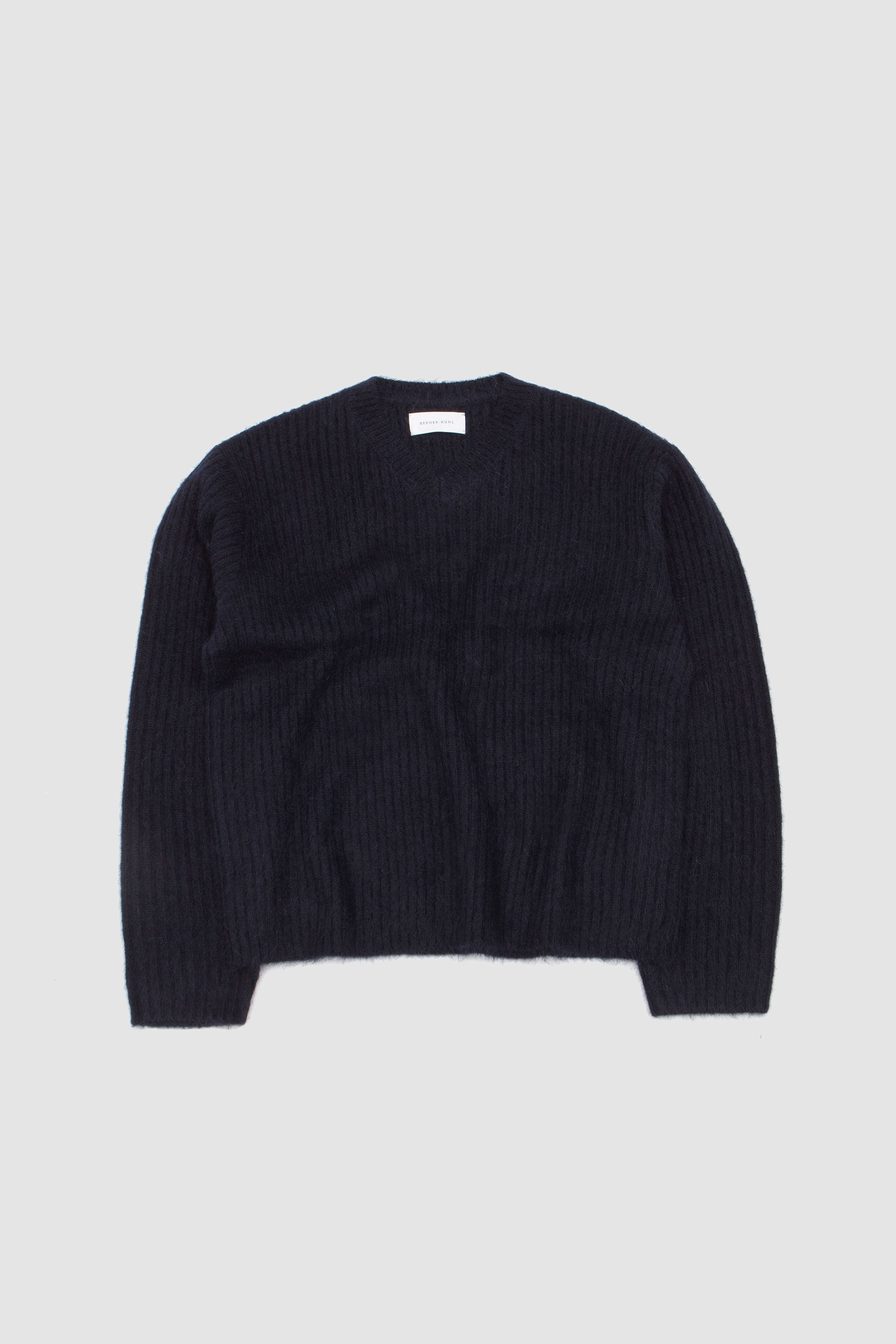 SPORTIVO [Wool cashmere felted knit cardigan olive]