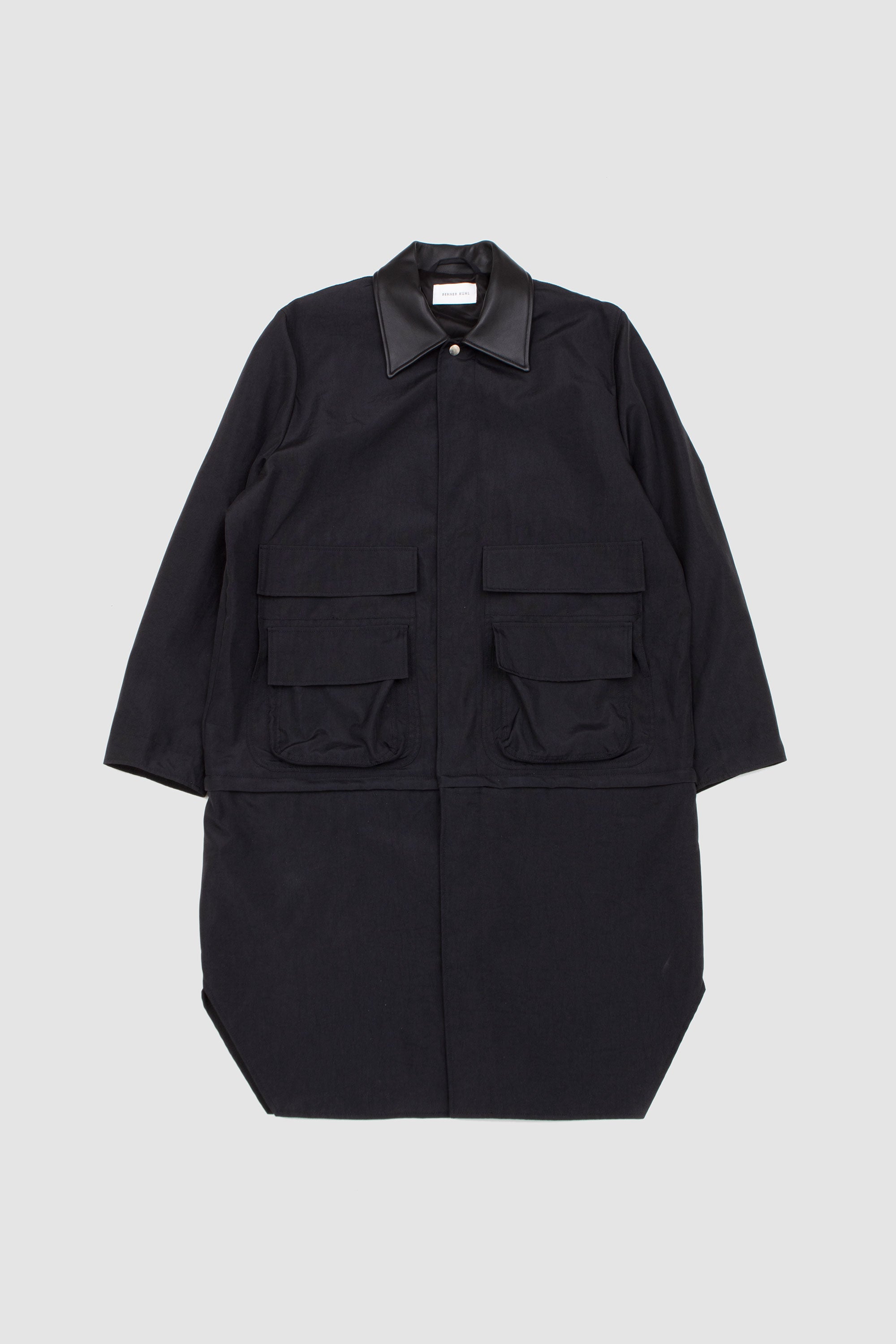 Zip Coat Cylinder Black