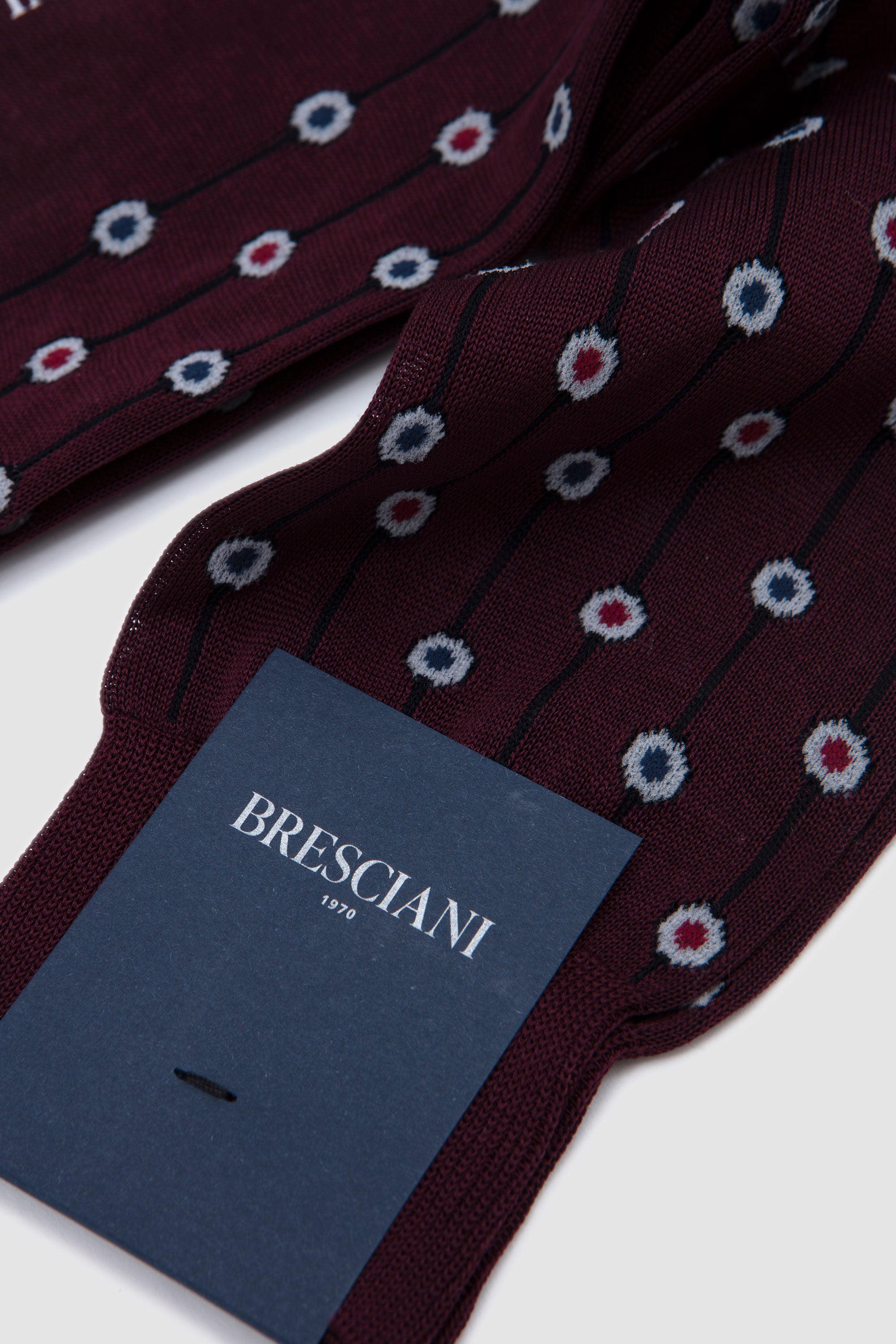 Cotton Socks Bianco/ Granata/ Bluette