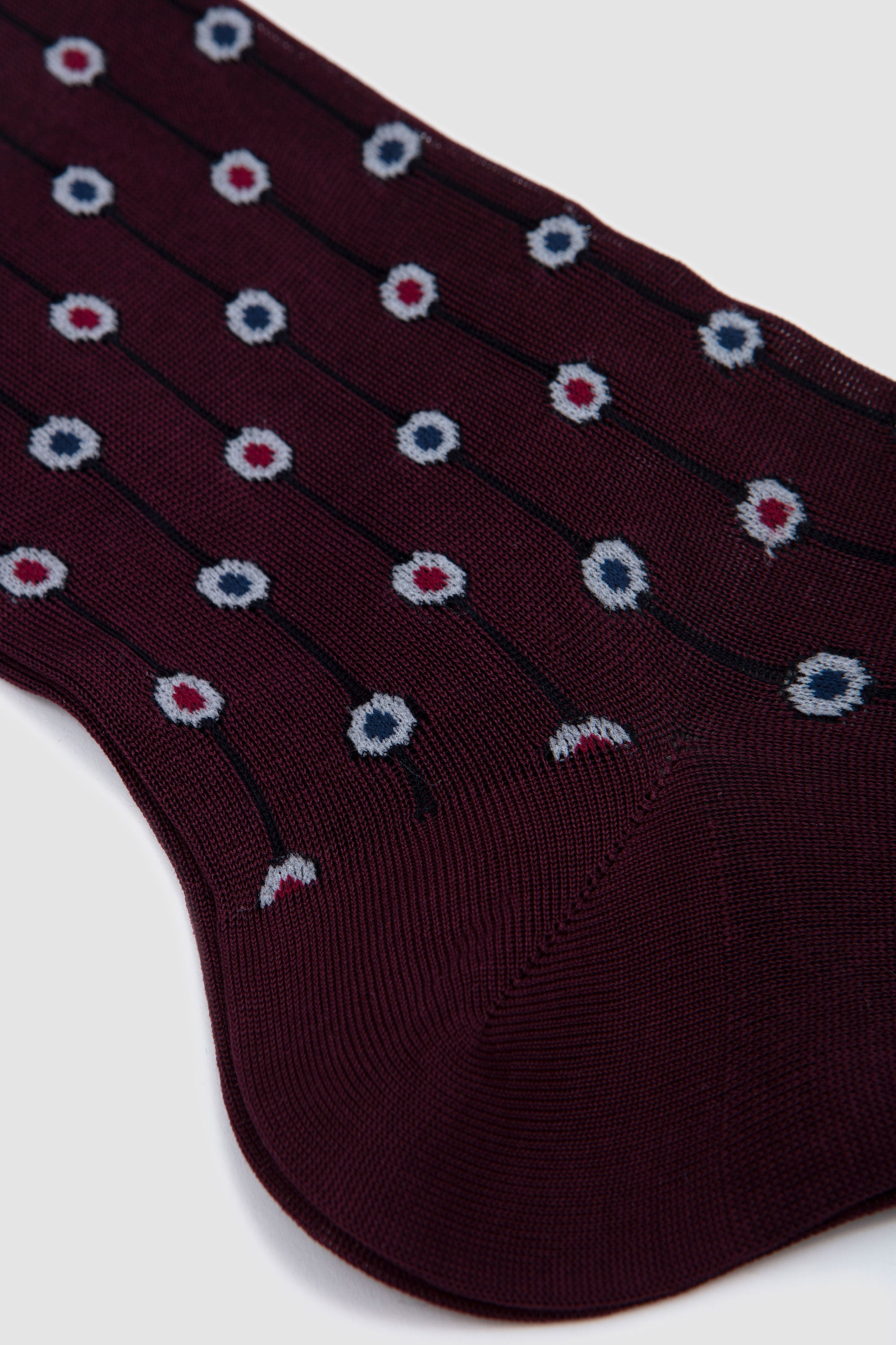 Cotton Socks Bianco/ Granata/ Bluette