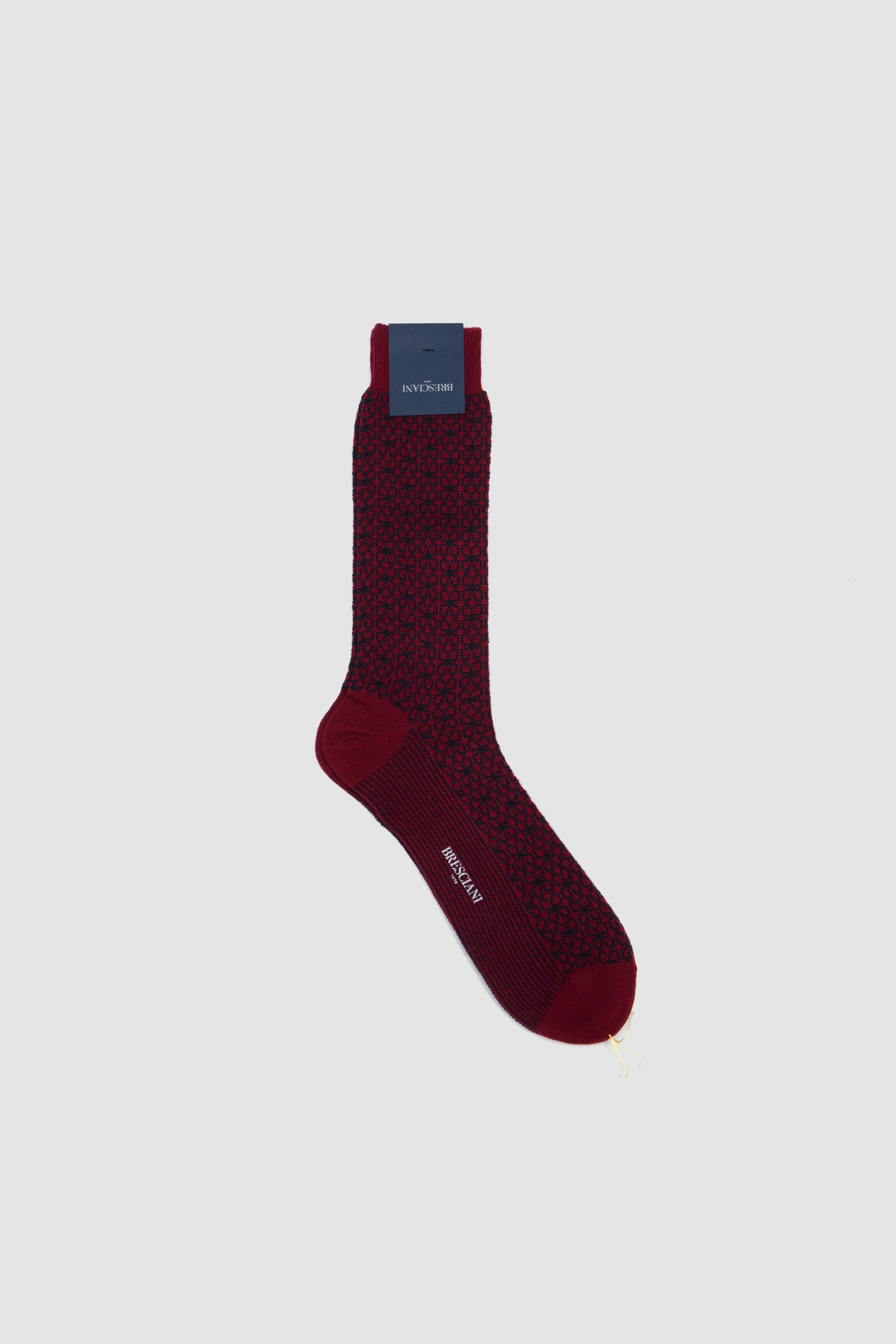 Wool Socks Nebbiolo/ Blu_1