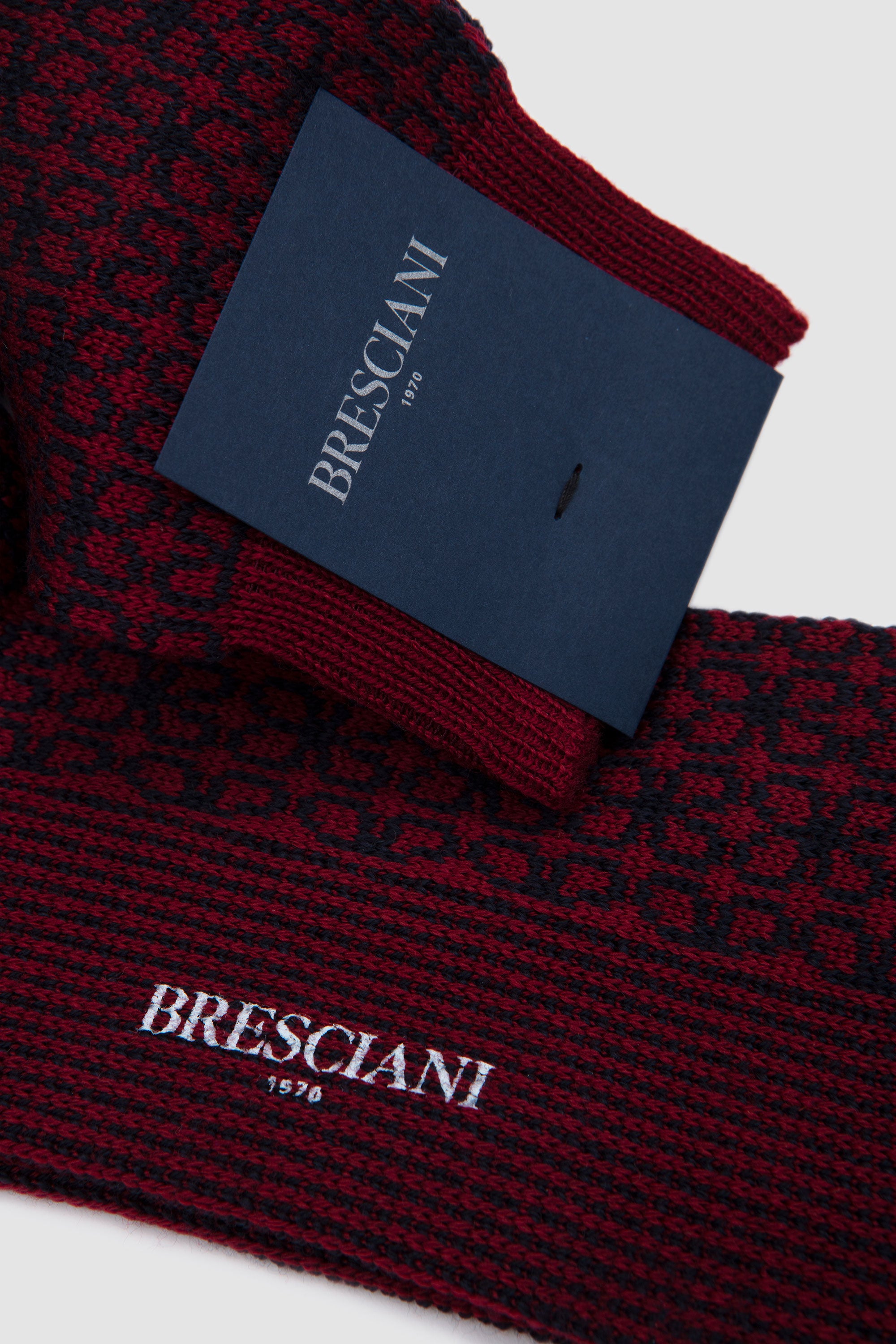 Wool Socks Nebbiolo/ Blu