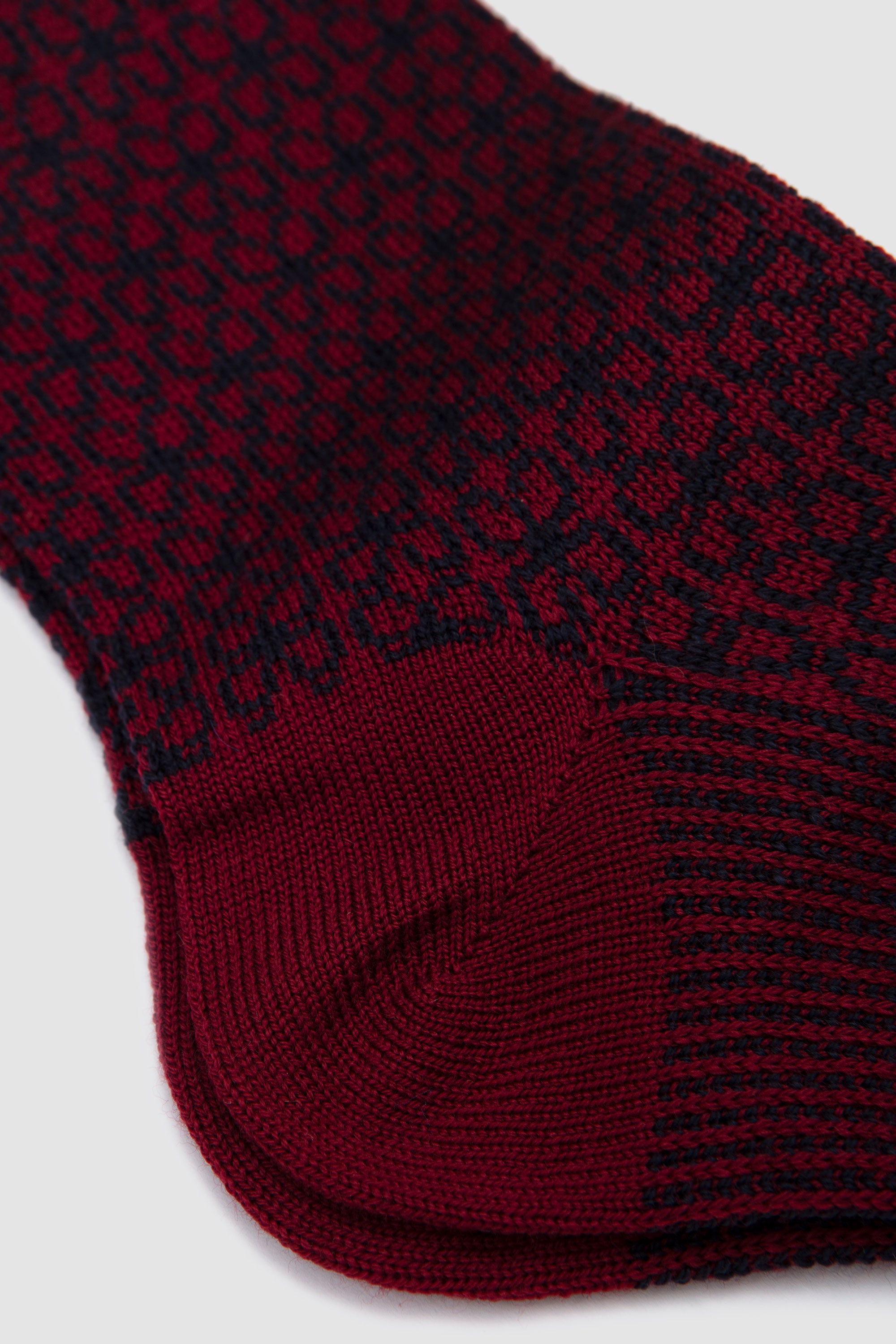 Wool Socks Nebbiolo/ Blu