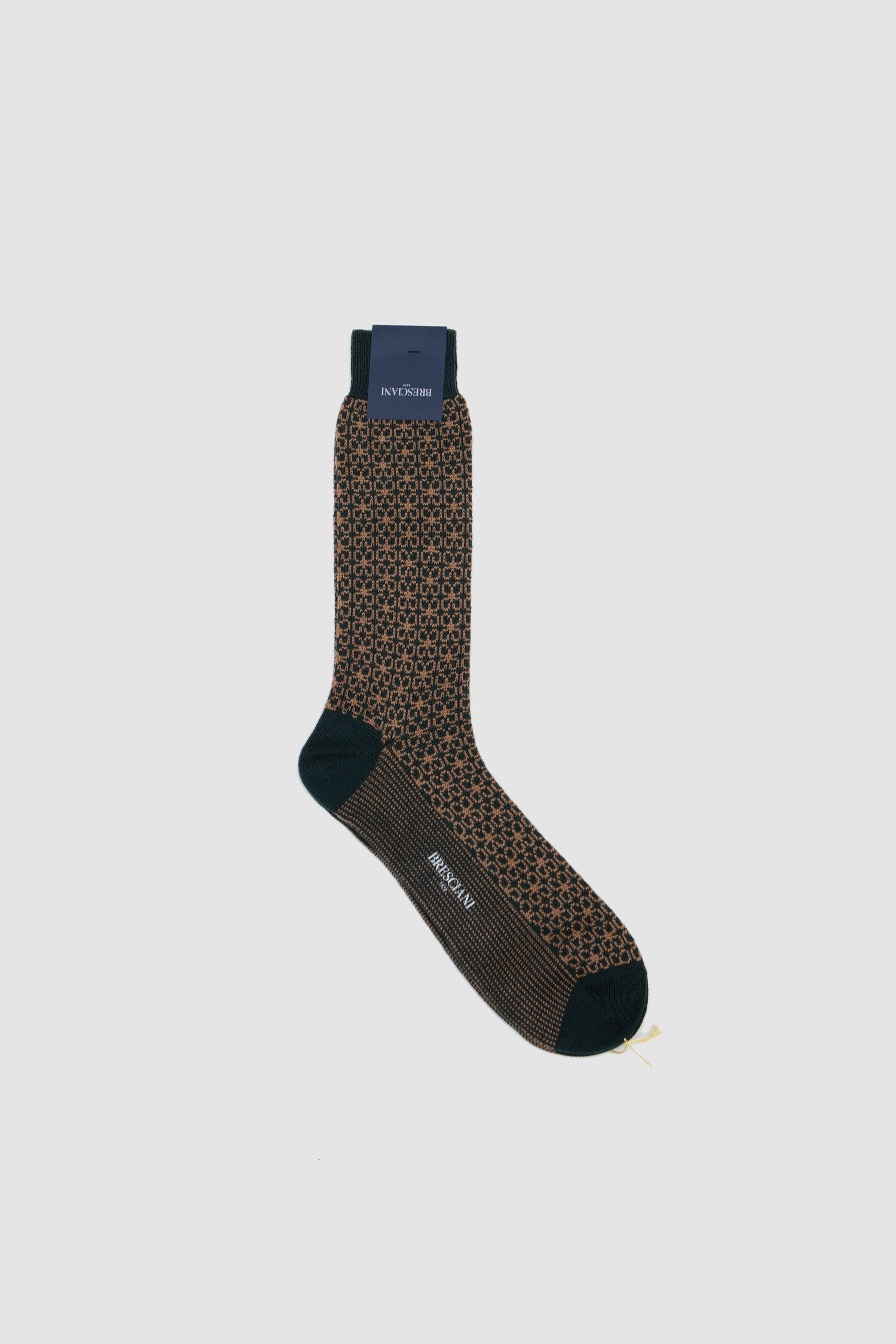 Wool Socks Verdone/ Camel_1