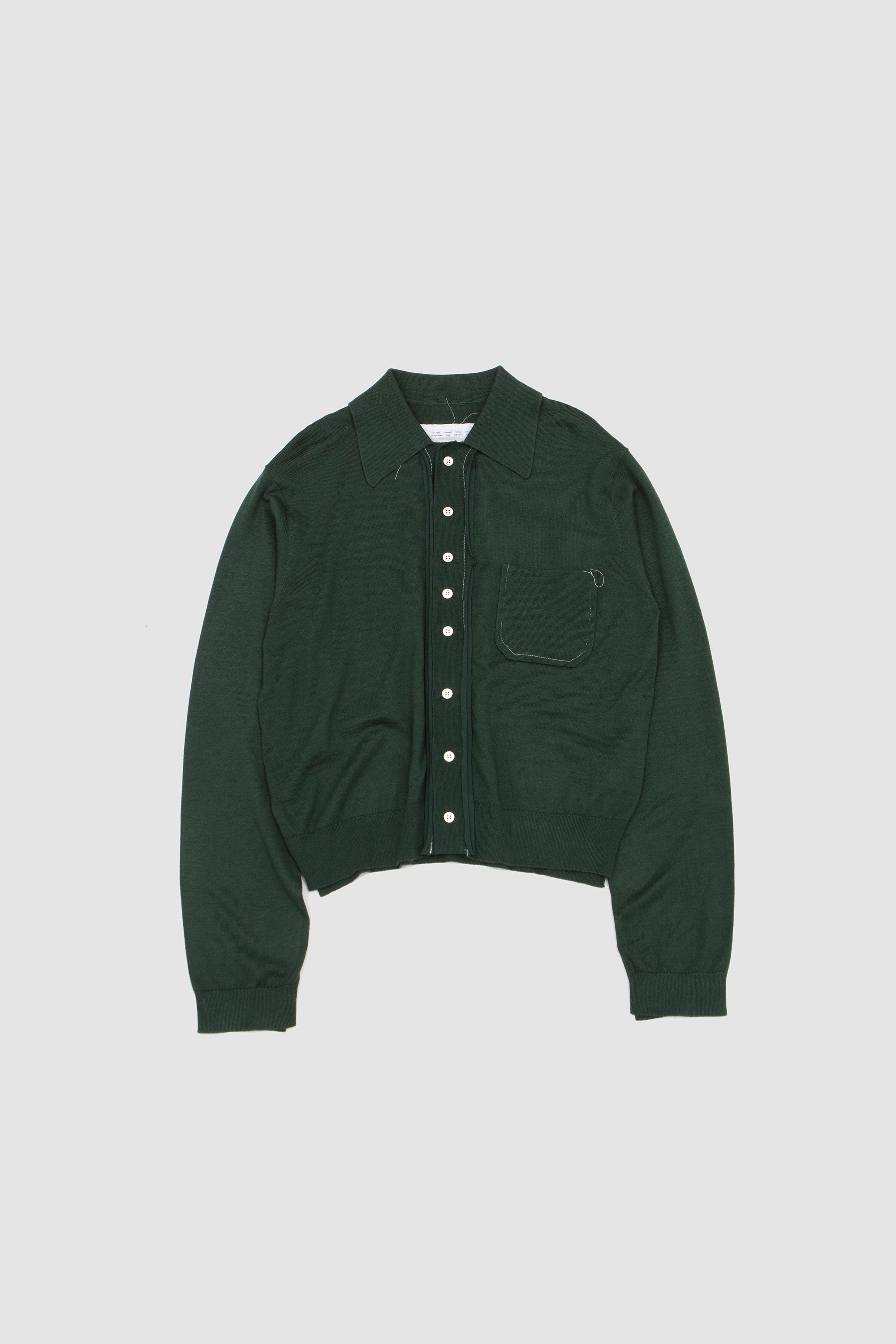 70's Cardigan Green