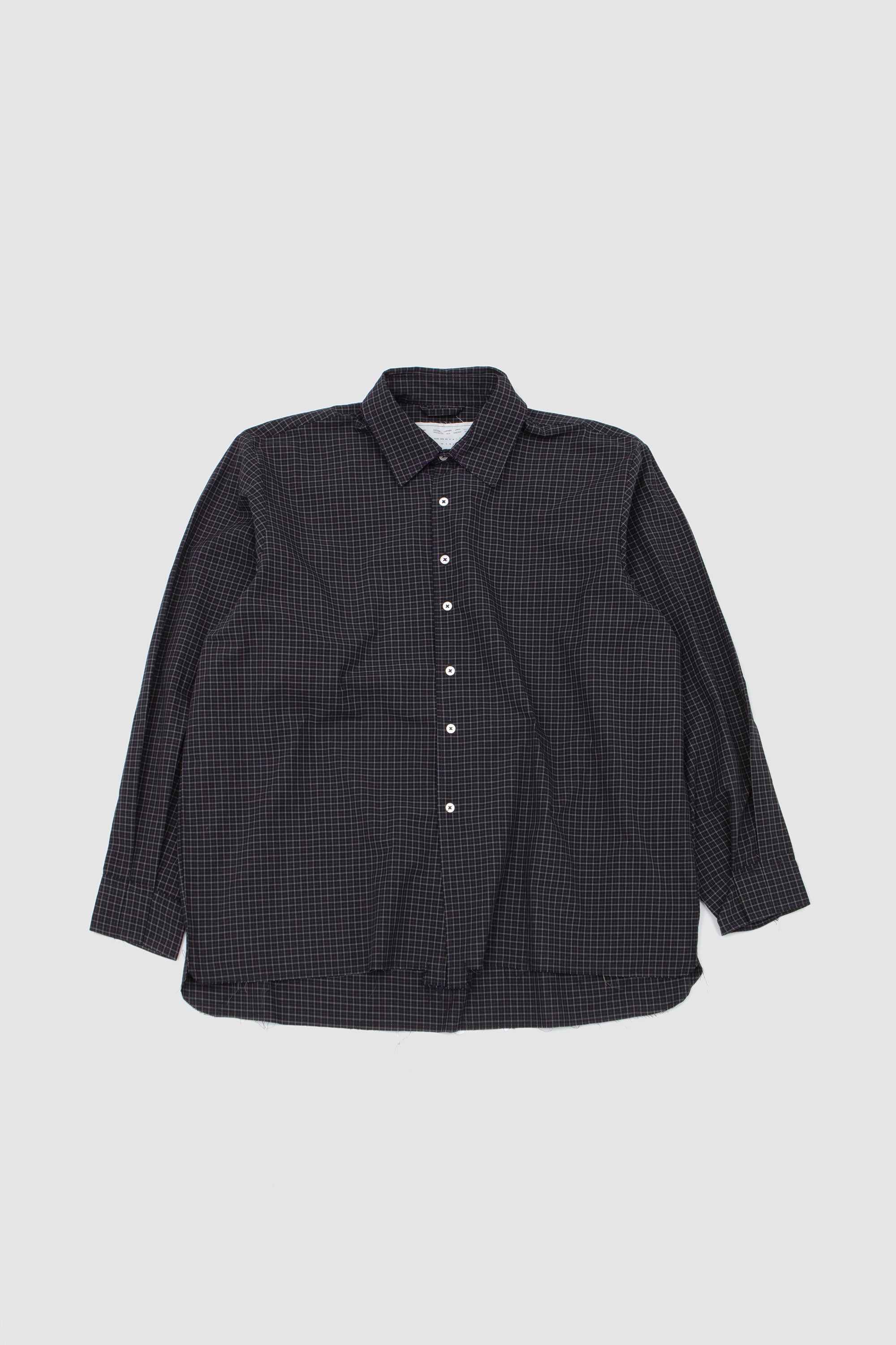 Big Shirt Black Check