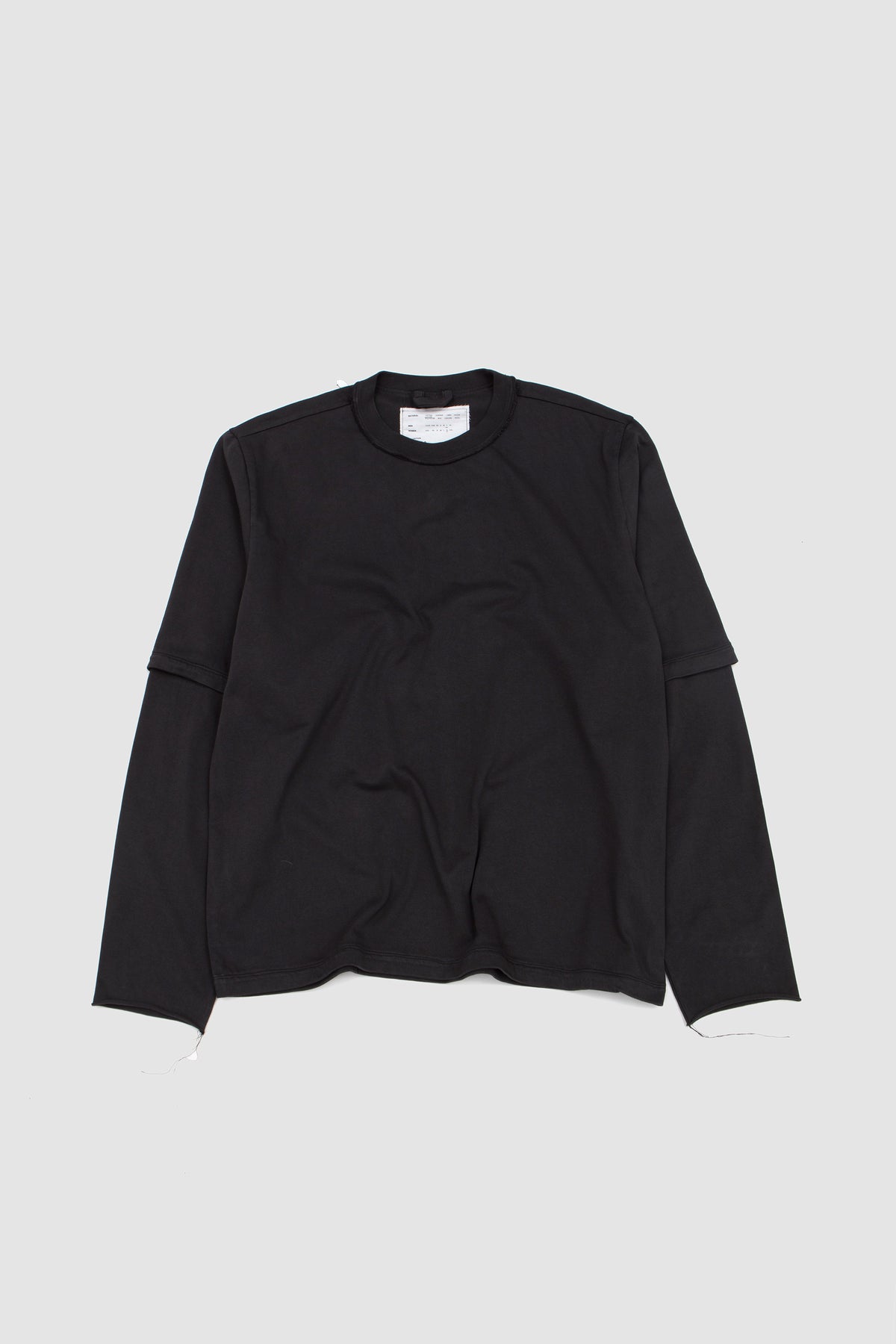 Big Tee Double Sleeve Dark Grey