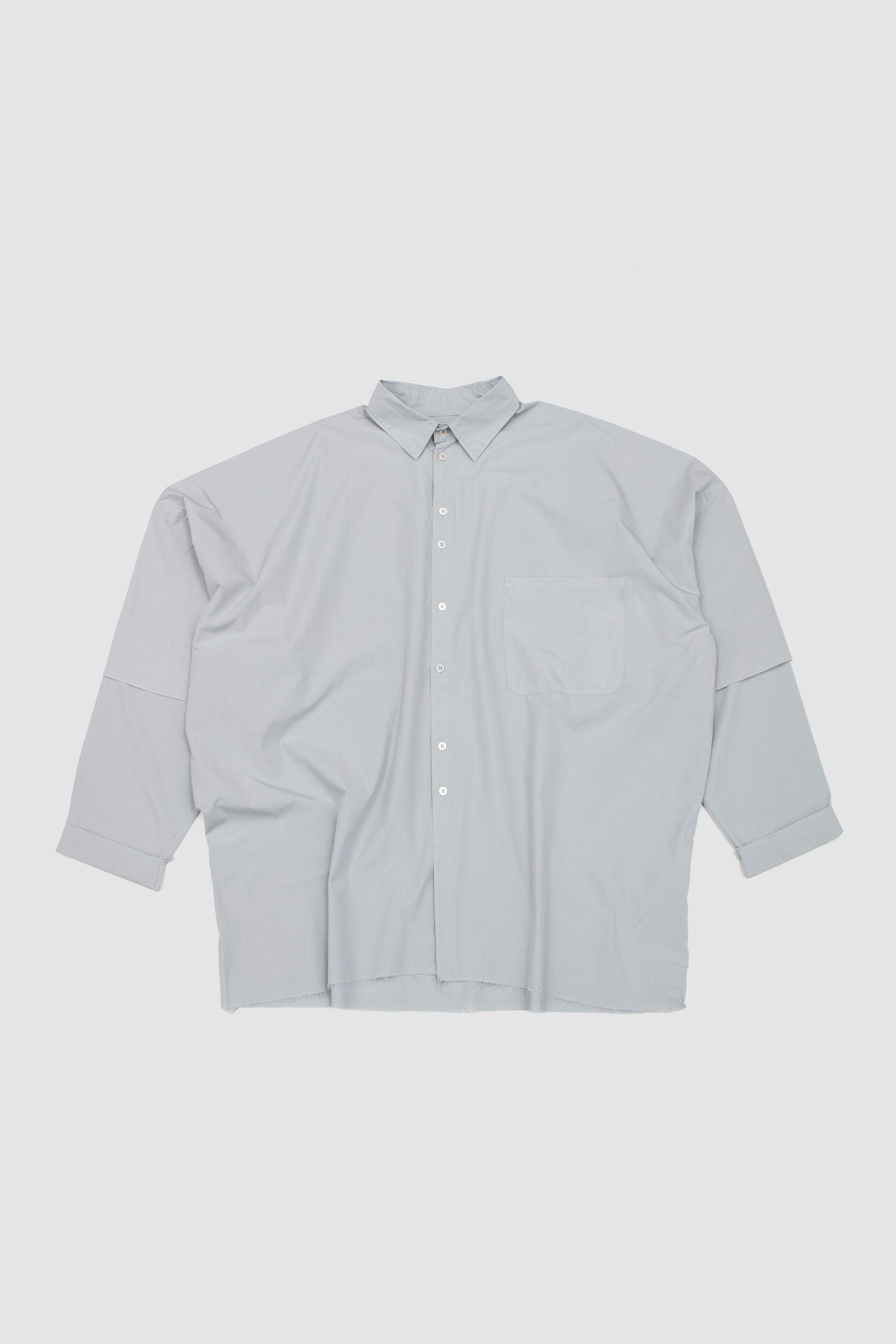 Double Sleeve Shirt Light Grey_1