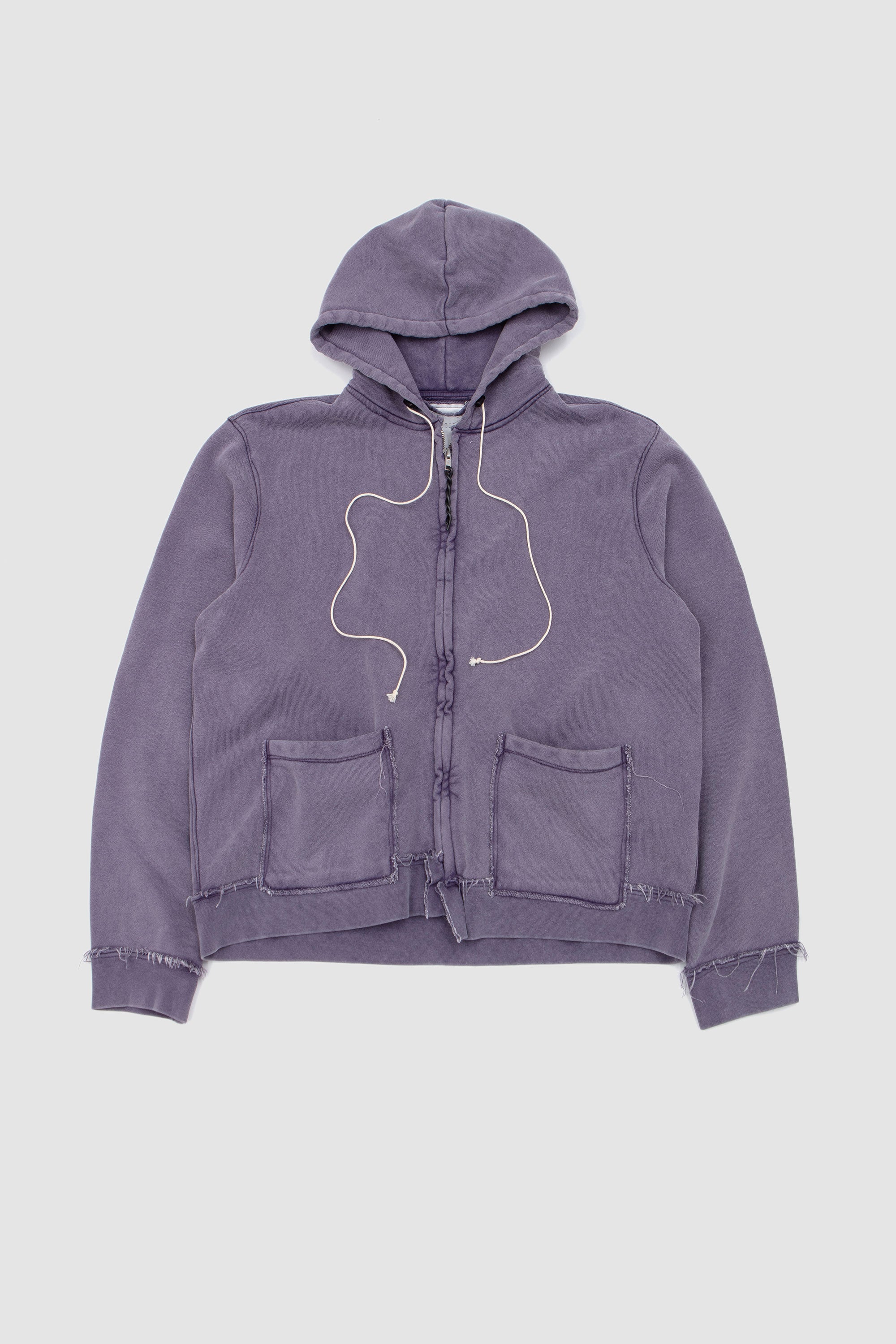 Fitted Zip Hoodie Dark Purple_1