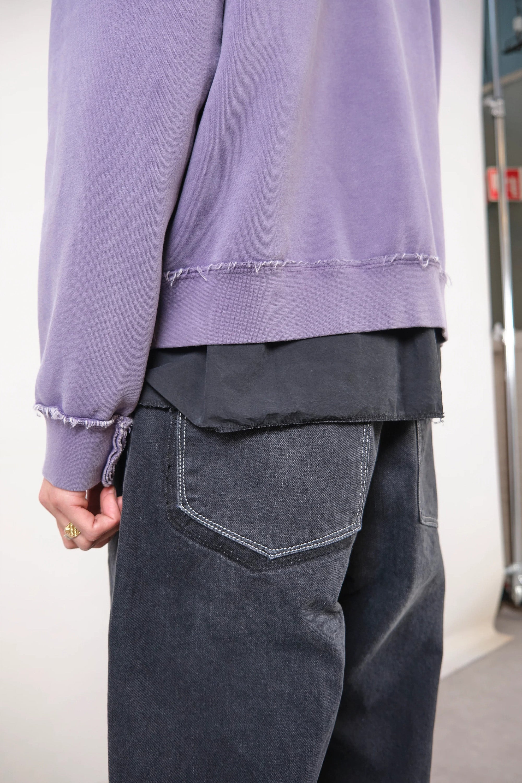 Fitted Zip Hoodie Dark Purple_6