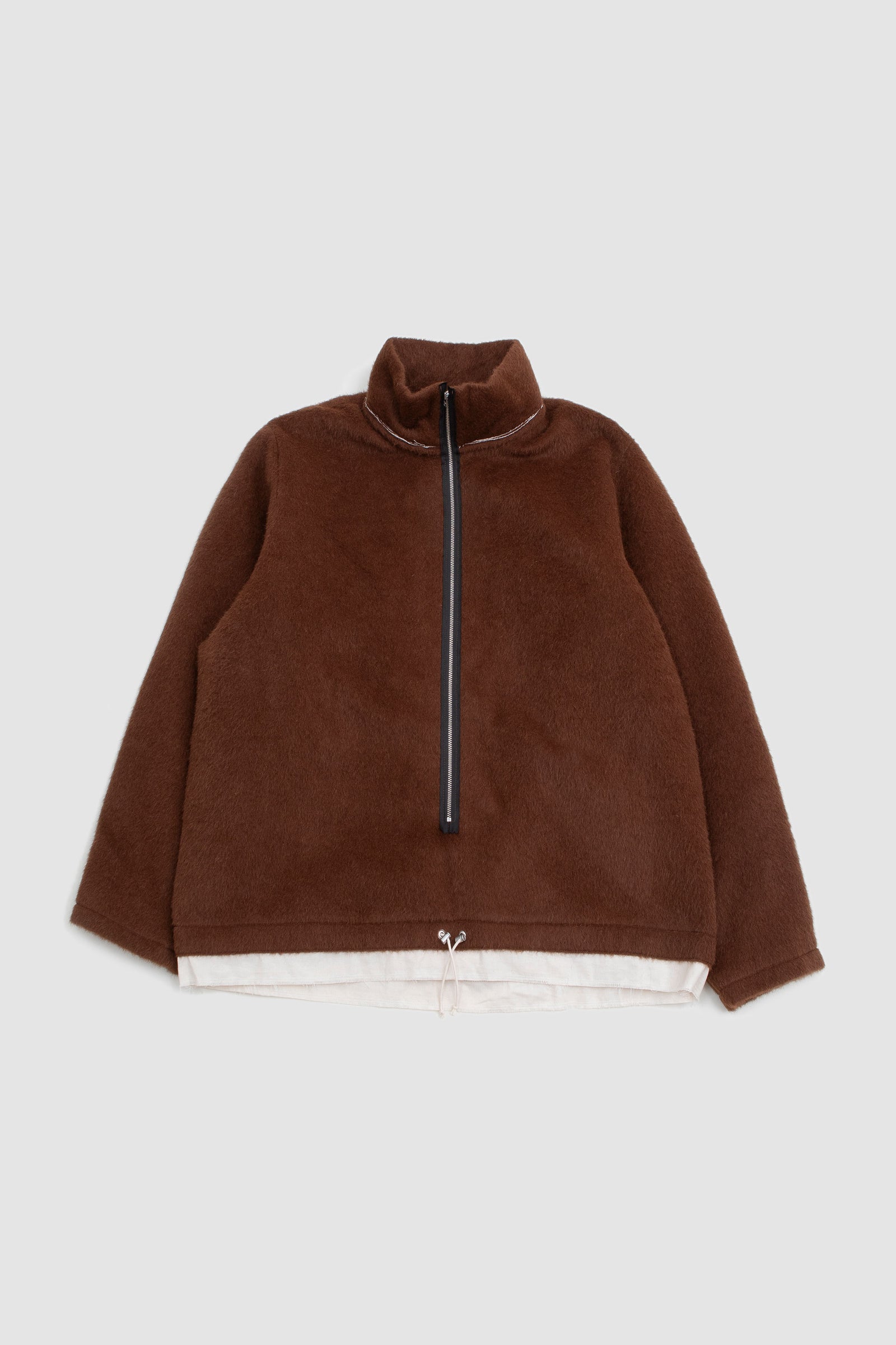 SPORTIVO [Fleece anorak alpaca/mohair fleece brown] 