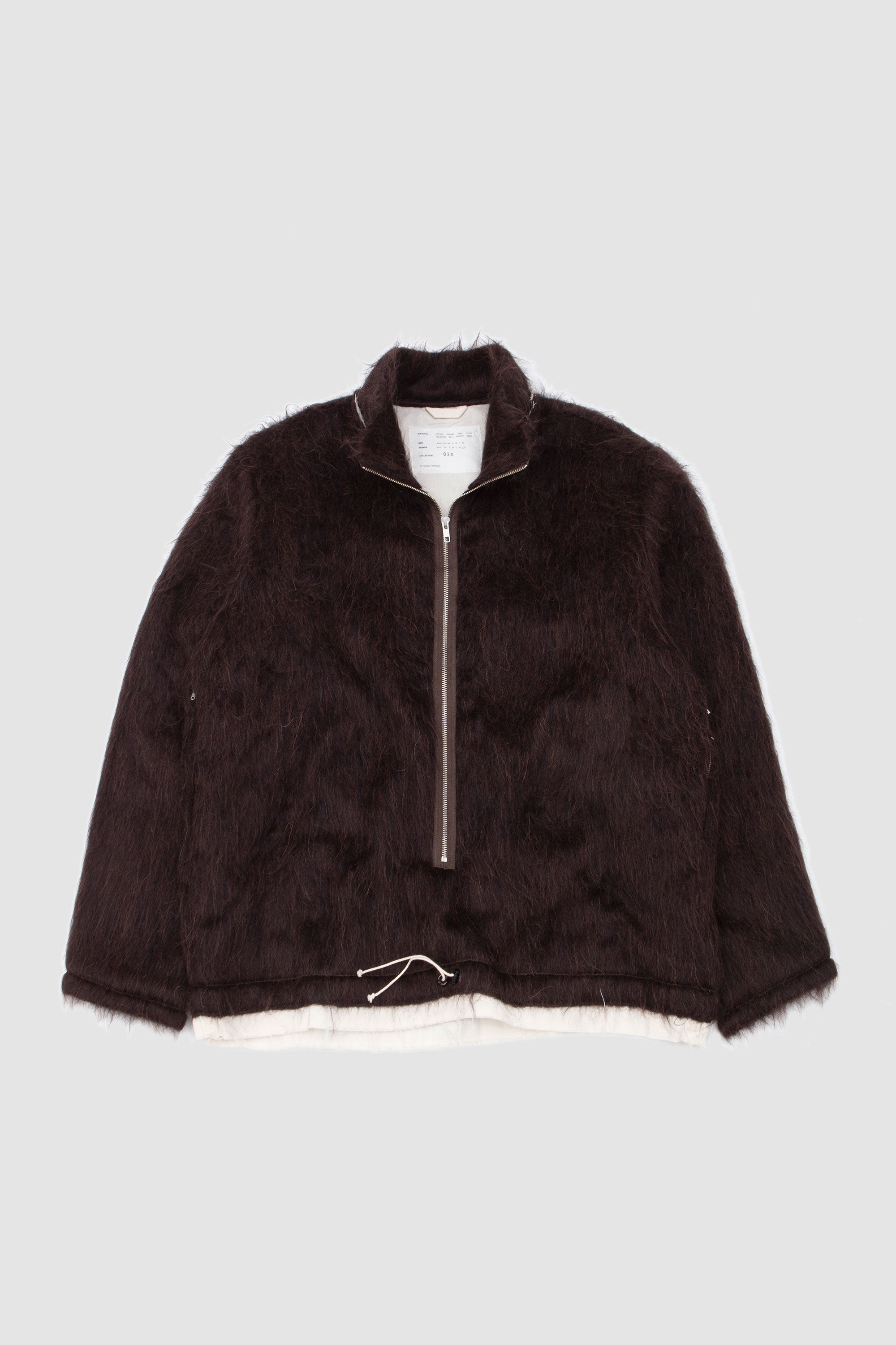 Fleece Anorak Hairy Brown