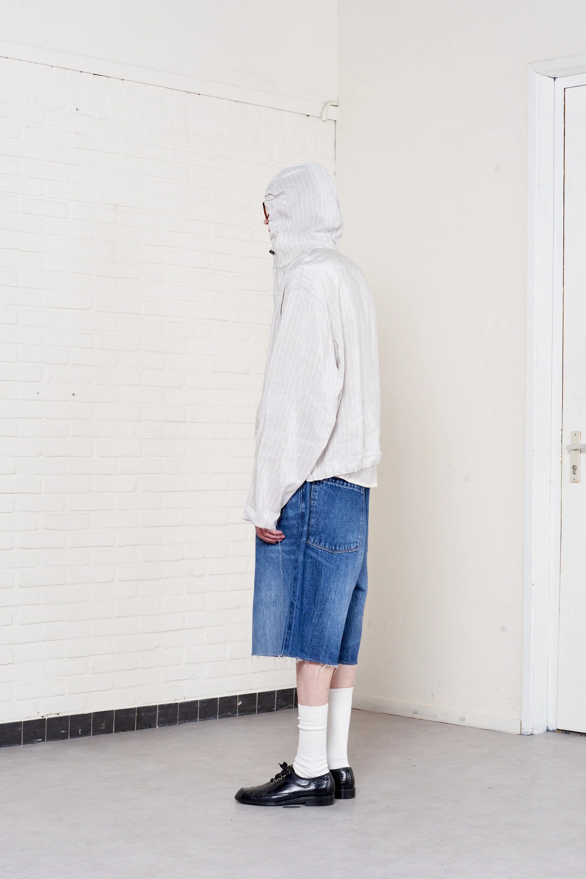 Overhead Jacket Grey/ White Stripe_3